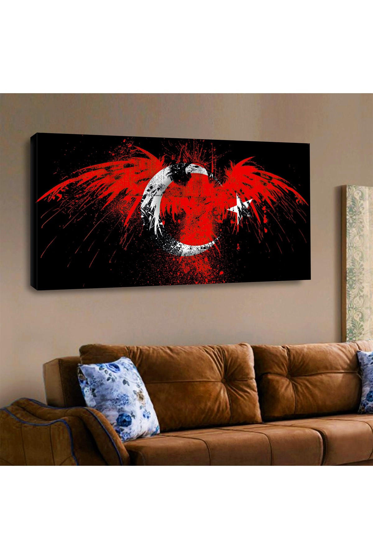 Ahşap Şase Dijital Baskı Kanvas Tablo Sanatı 120X60Cm