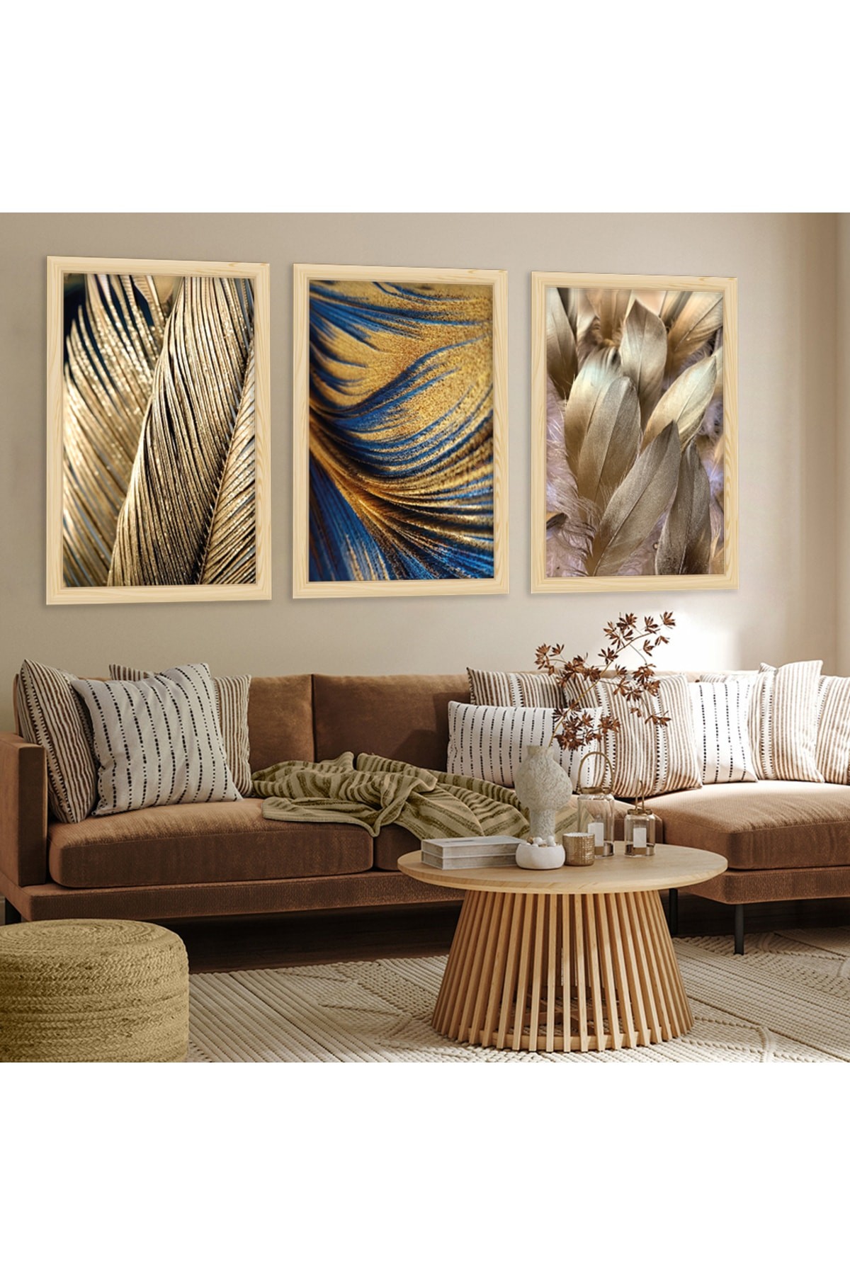 Sanat Tablosu Ahşap Çerçeveli Modern Tablo