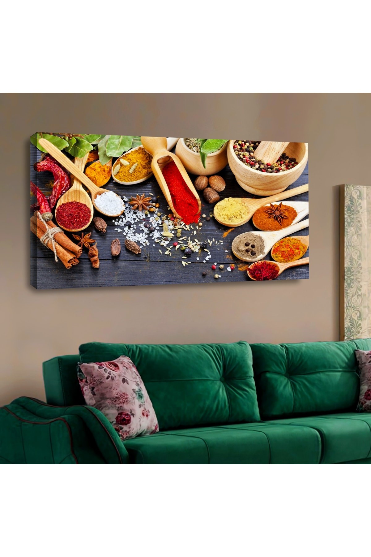 Ahşap Şase Dijital Baskı Kanvas Solmaz Tablo 120X60Cm