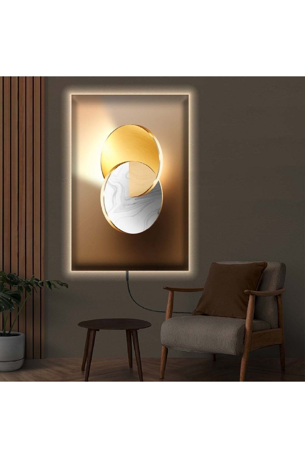 Ledli 70x100 Modern Çizim Kanvas Tablo