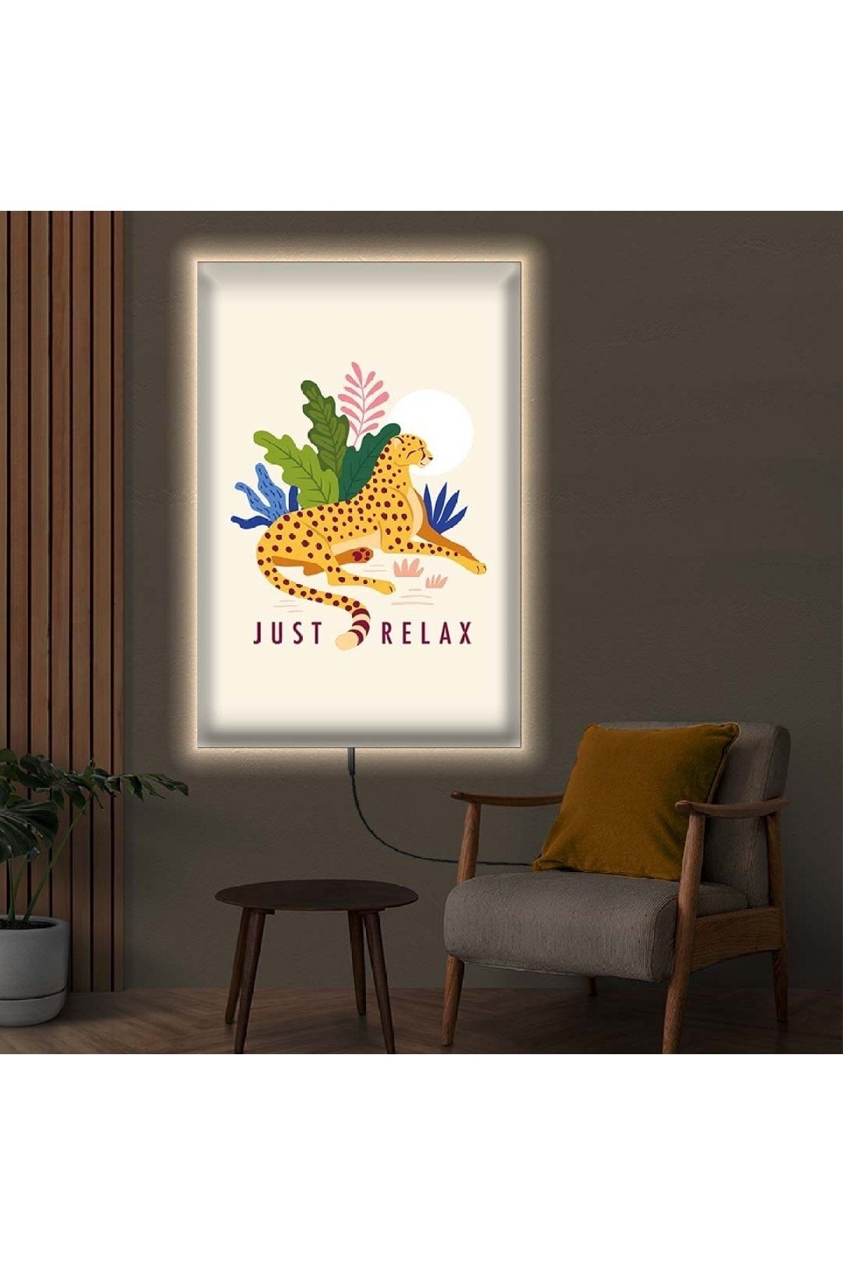 Ledli 90x60 Çita Kanvas Tablo