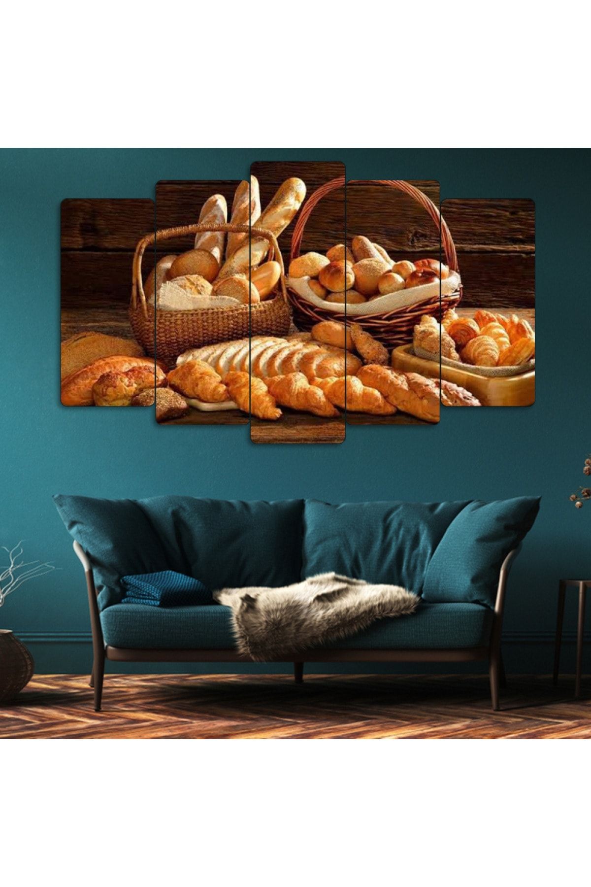 Zevahir 5 Parça Mdf Ekmek Fırın Tablosu