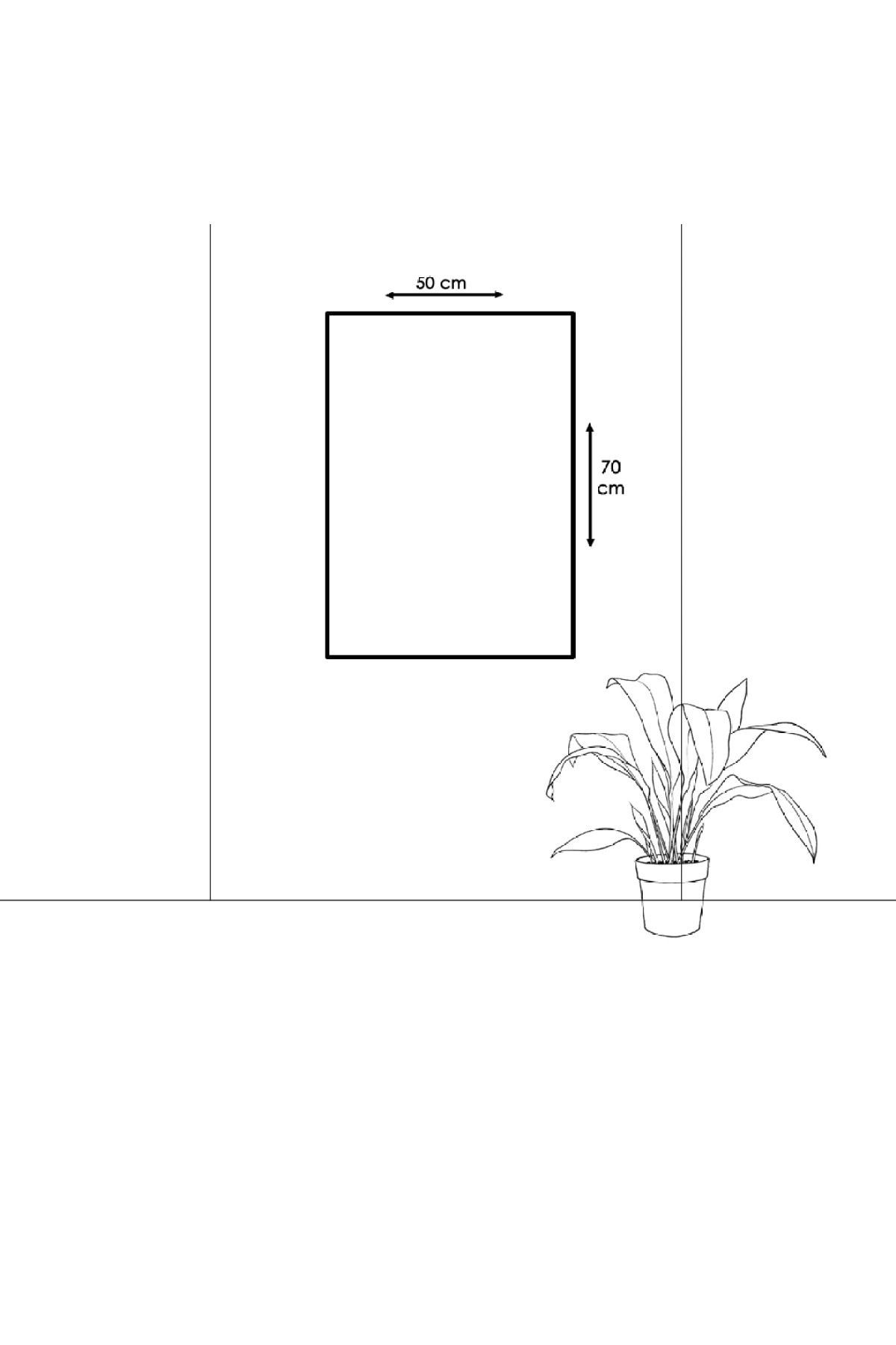 Ledli 50x70 Hz Muhammed Lafzı Kanvas Tablo