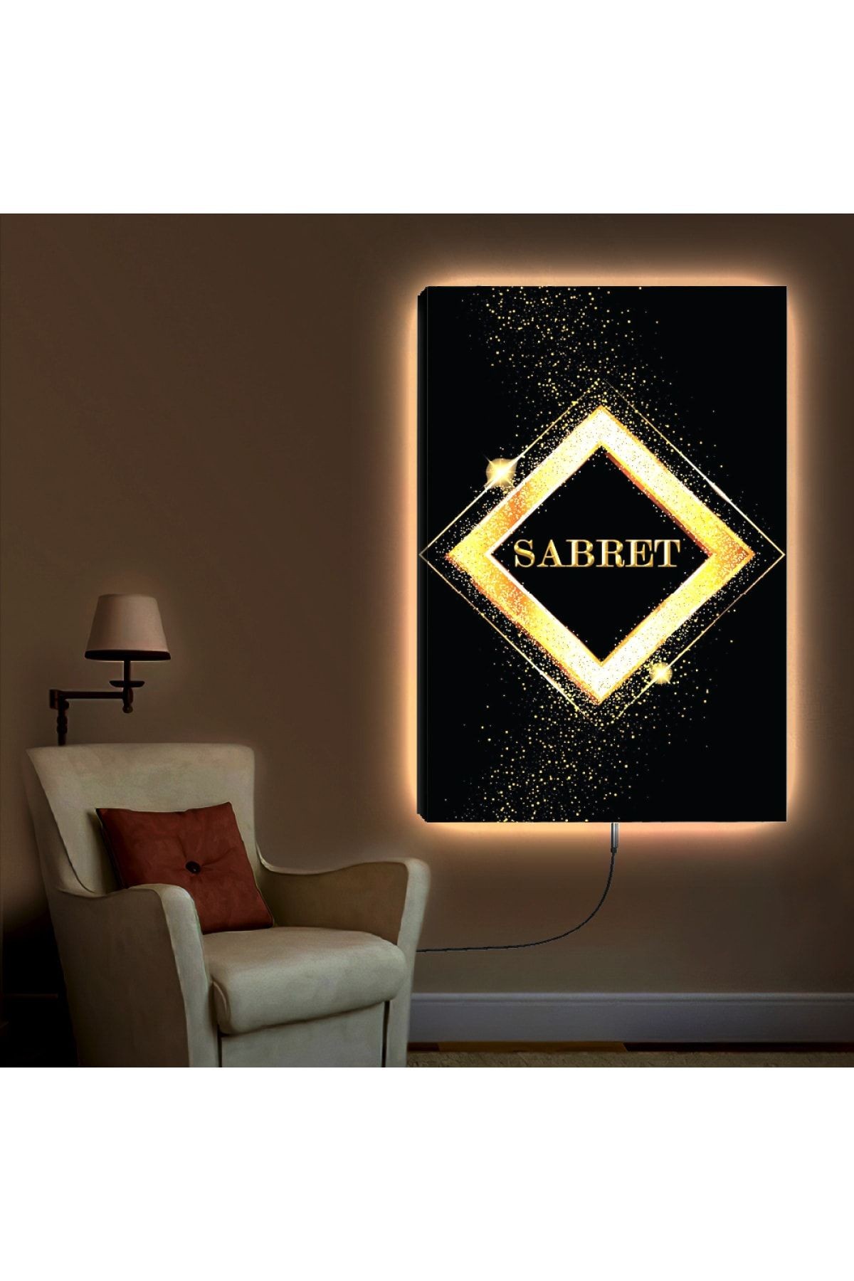 Ledli 90x60 Şükret Kanvas Tablo