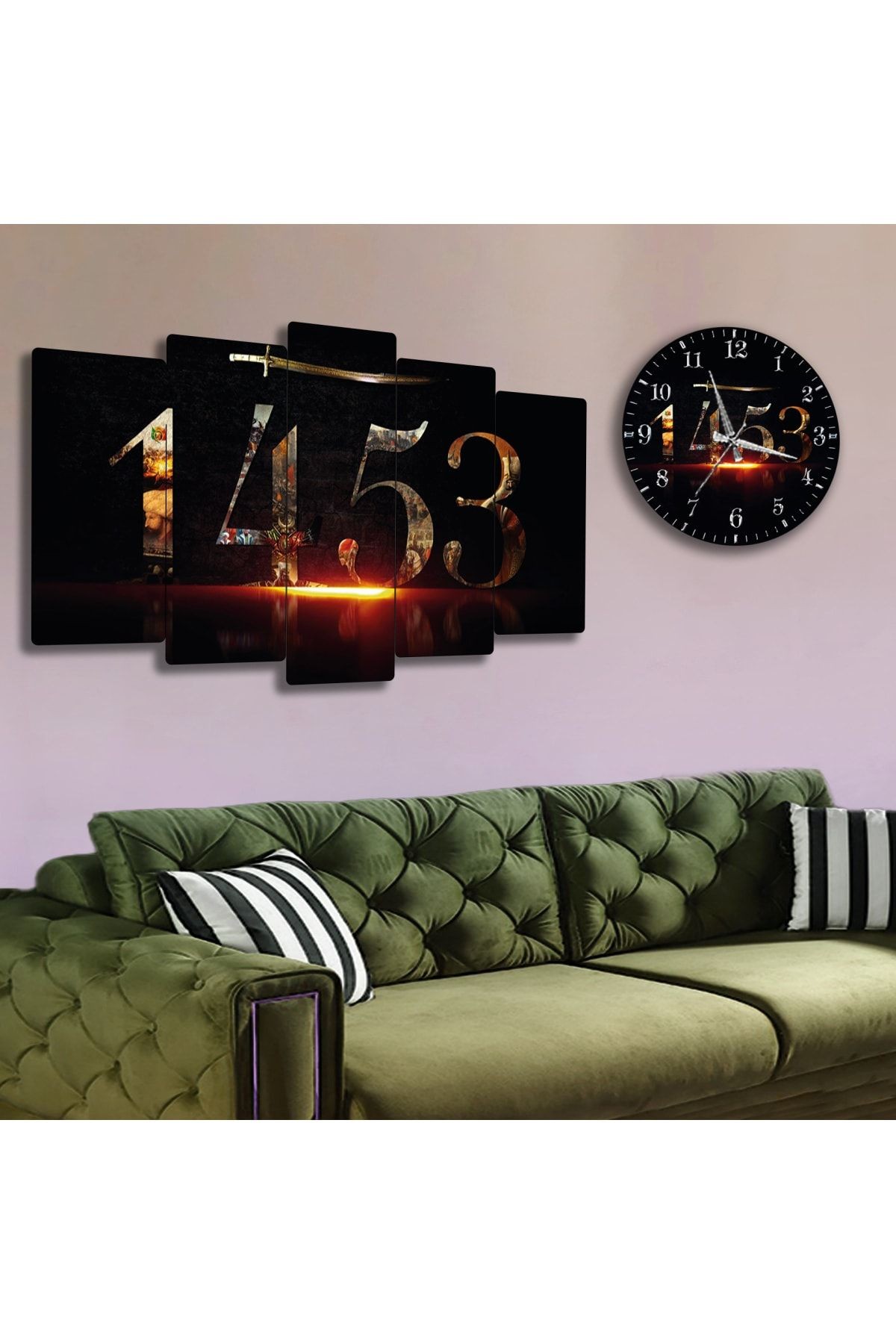 Altılı Mdf 1453 Saatli Tablo Seti