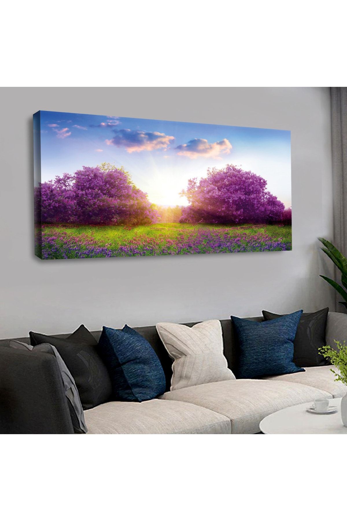 120 X 60 Cm Kanvas Ilkbahar Ağacı Tablo