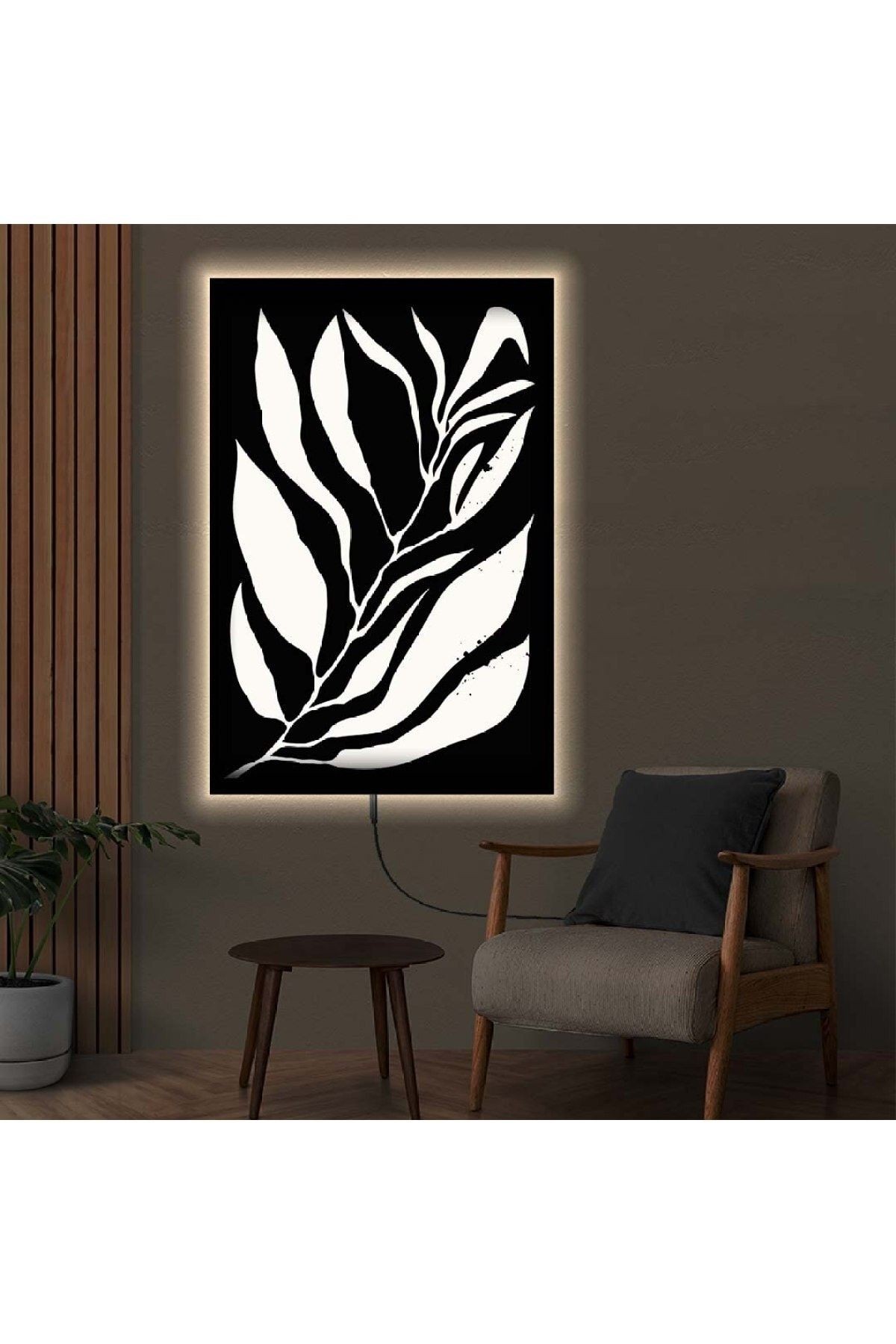 Ledli 70x100 Modern Çizim Kanvas Tablo