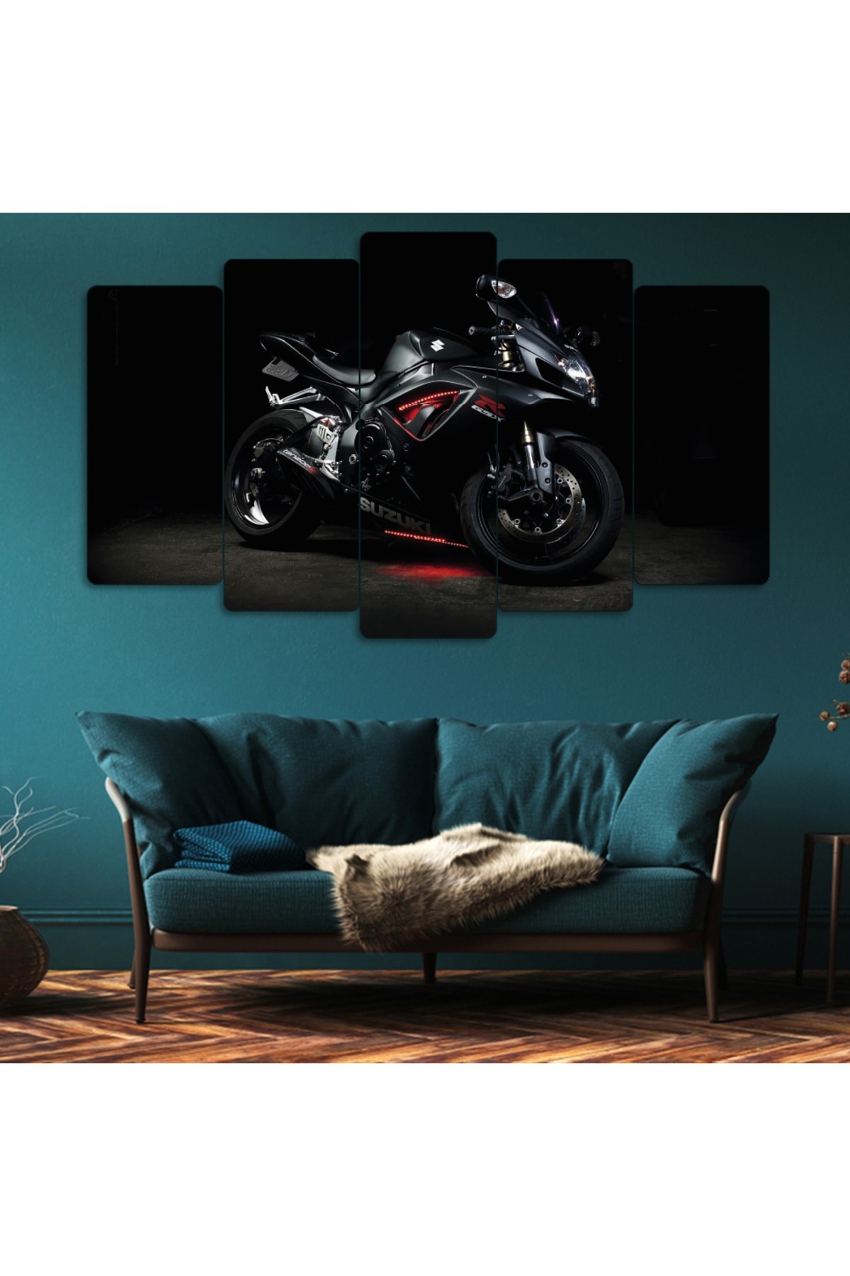 Oturma Odası Tablosu Motorsiklet Solmaz MDF Tablo