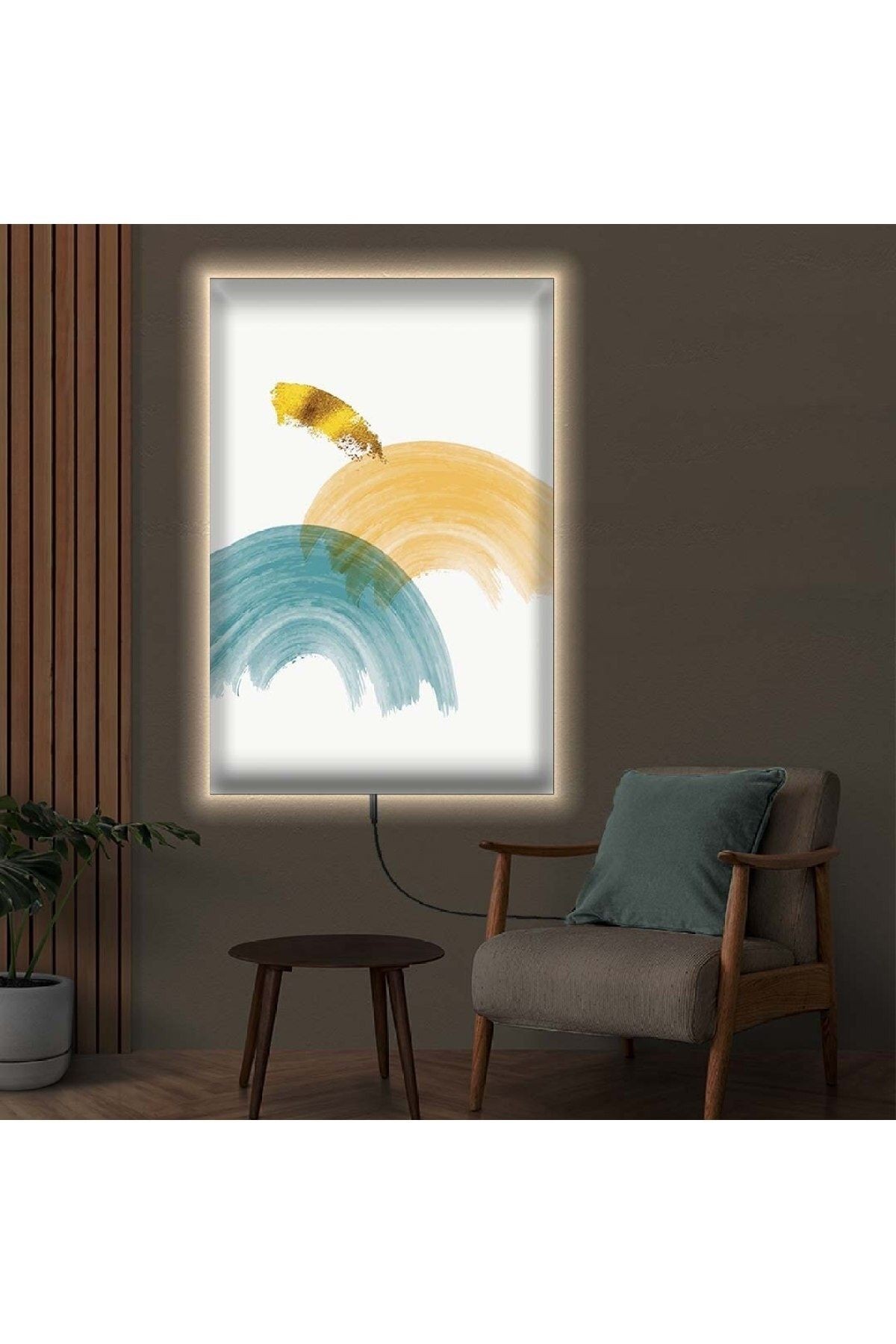 Ledli 70x100 Modern Çizim Kanvas Tablo
