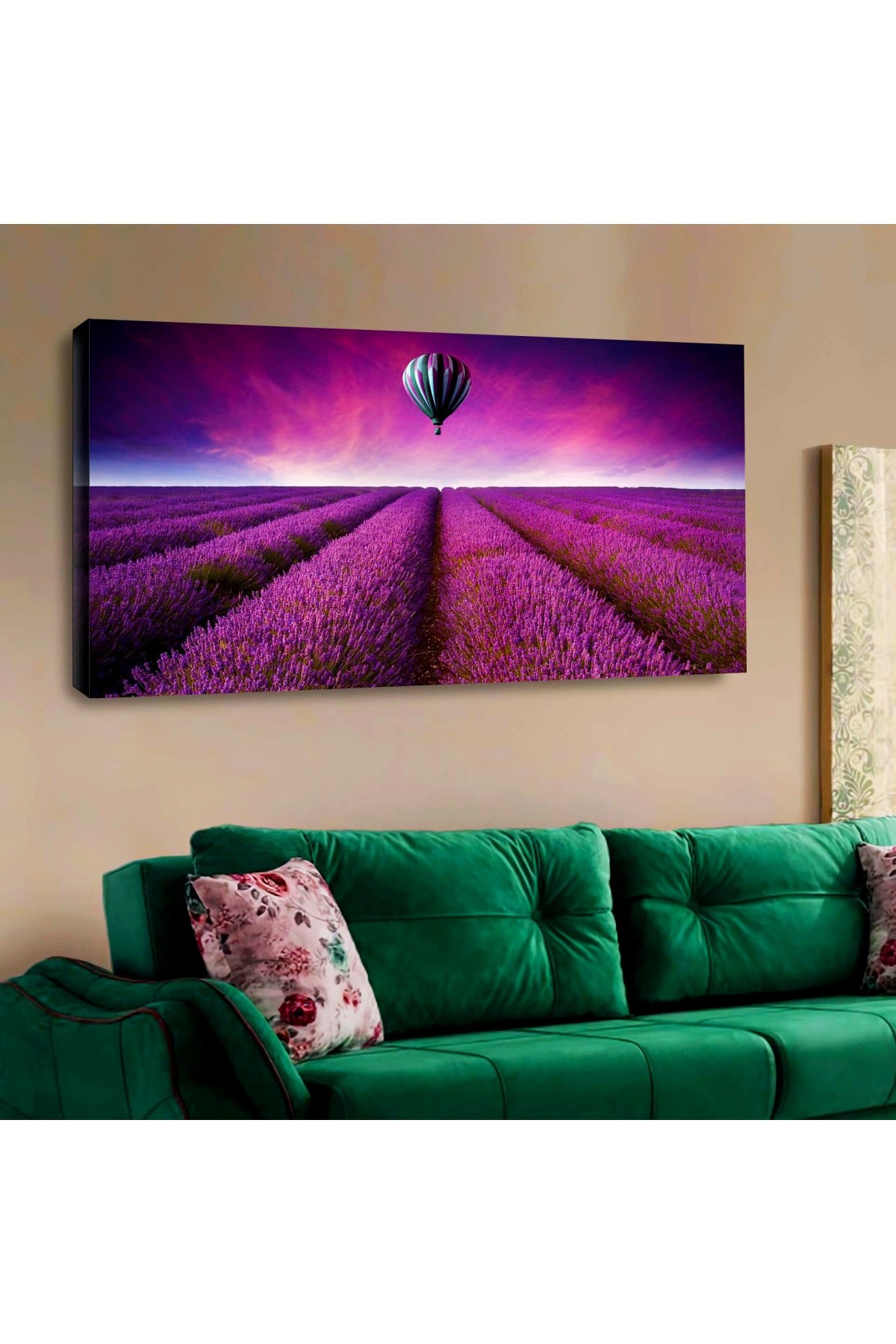 Modern Tasarım Ahşap Şase Dijital Baskı Kanvas Üst Kalite Baskı Tablo 120X60Cm