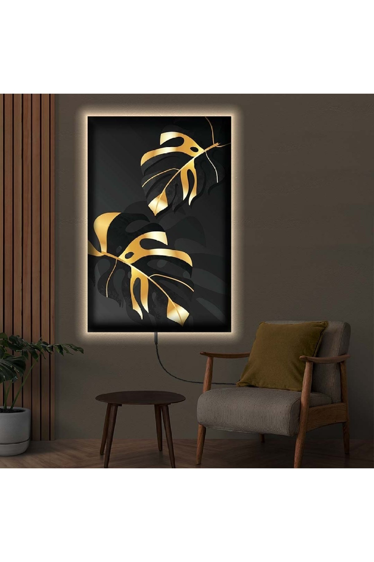 Salon Tablosu Modern Tablo Ledli Modern Çizim Dijital Baskı Kanvas Tablo 70X100Cm