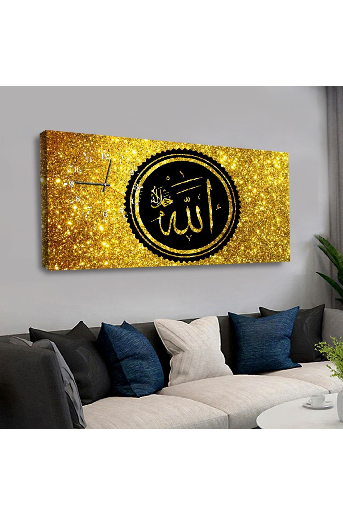 Zevahir 120x60 Cm Saatli Kanvas Tablo Kvs165