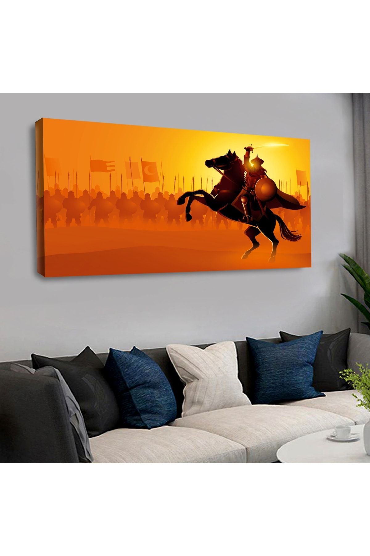120 X 60 Cm Kanvas Gaza Savaş Tablo