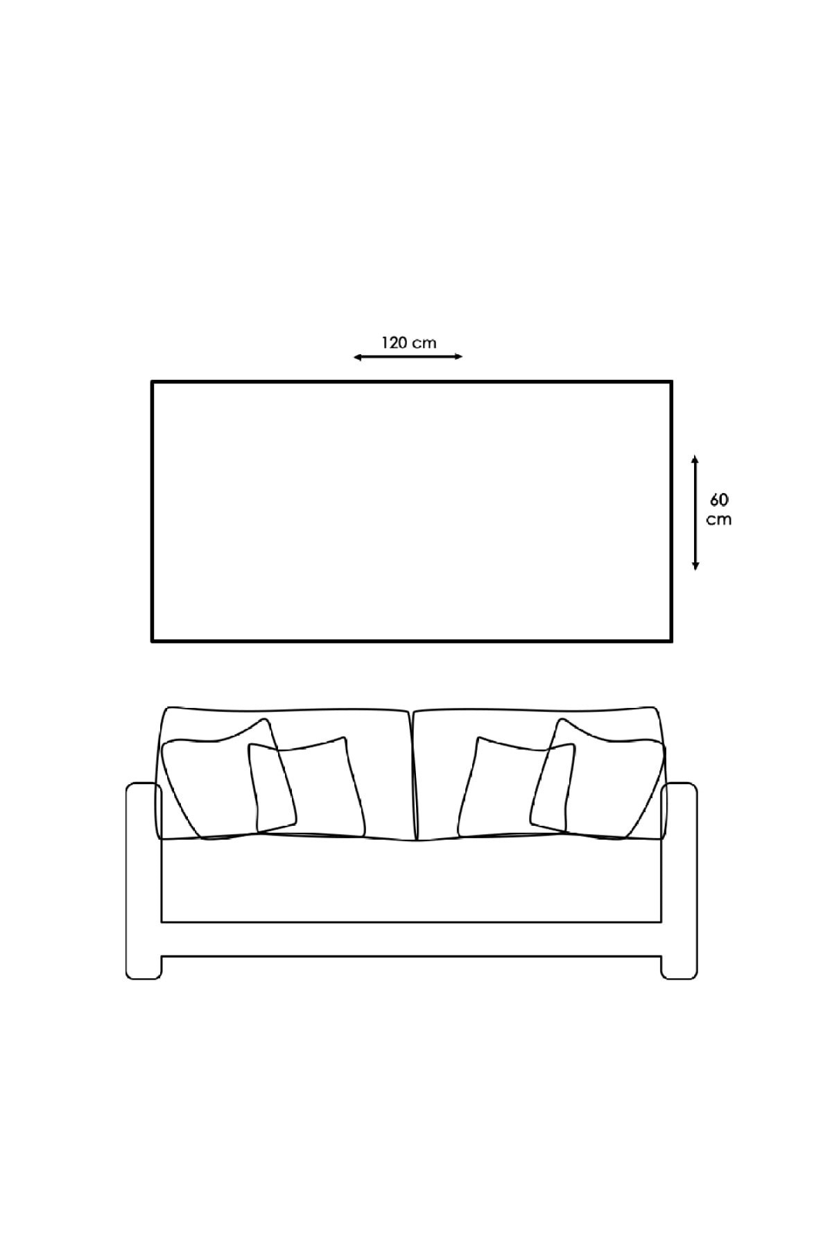 Dijital Baskı Kanvas Renkli Gold Yaprak Detaylı Tablo 120X60Cm
