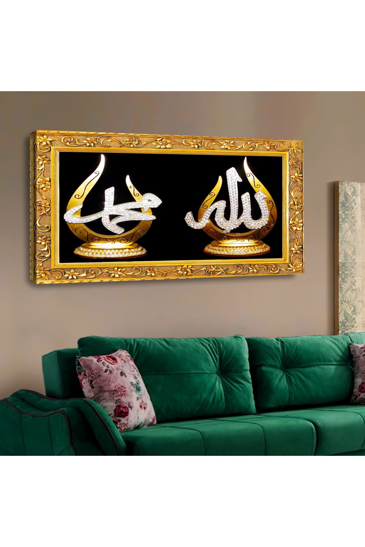 Minimal Tasarım Ahşap Şase Dijital Baskı Kanvas Solmaz Tablo 120X60Cm