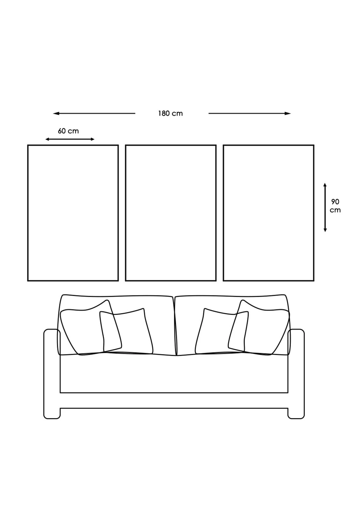3'Lü Ahşap Şase Dijital Baskı Kanvas Mavi Tavus Kuşu Tablo