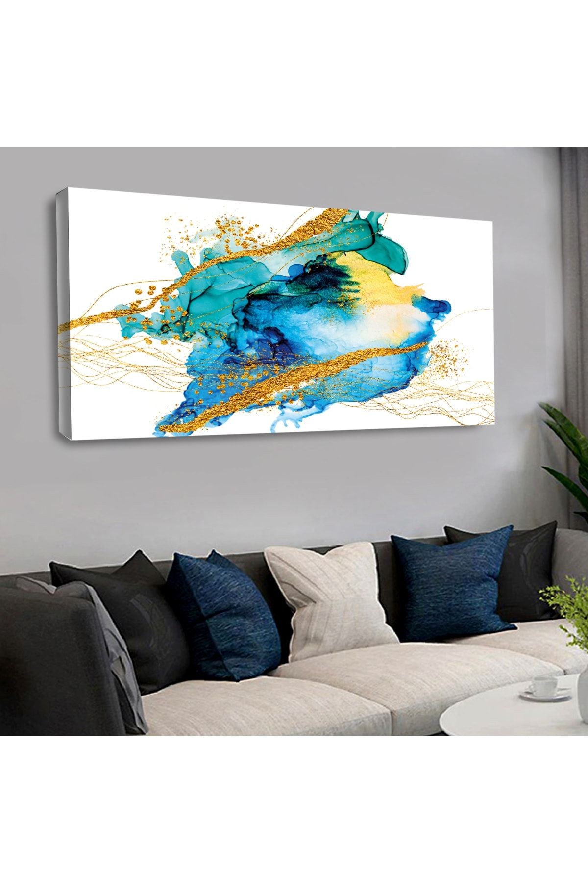120 X 60 Cm Kanvas Renkli Tablo