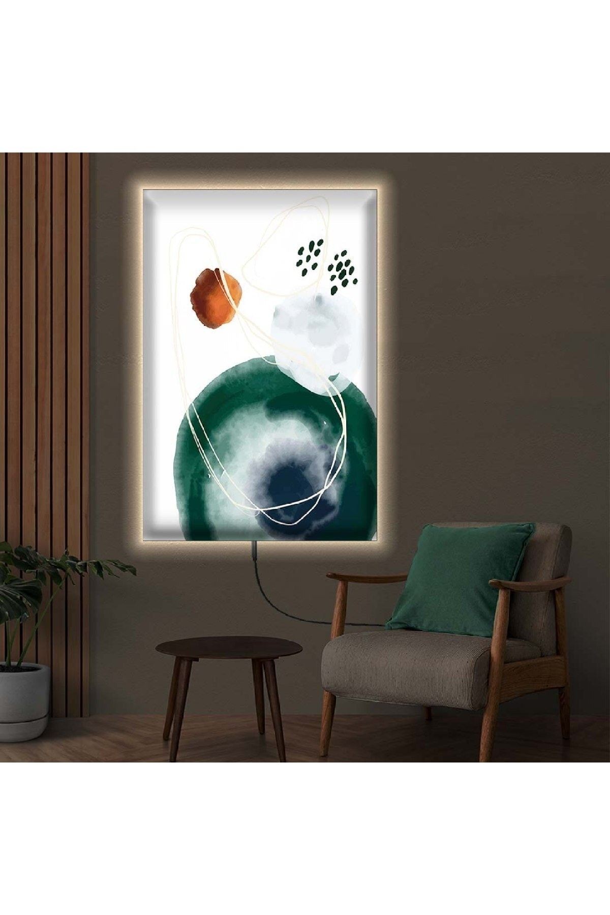 Ledli 70x100 Modern Çizim Kanvas Tablo