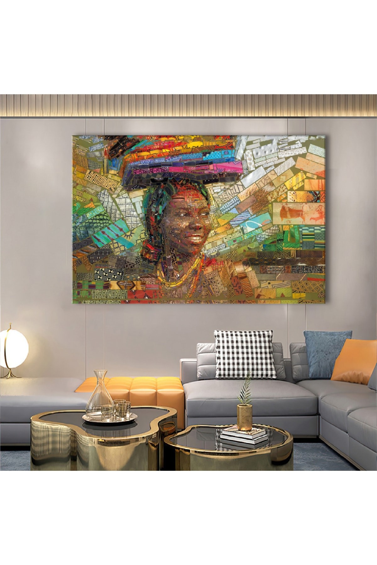 Grafiti Resmi Ahşap Şase Dijital Baskı Kanvas Tablo 120X80Cm