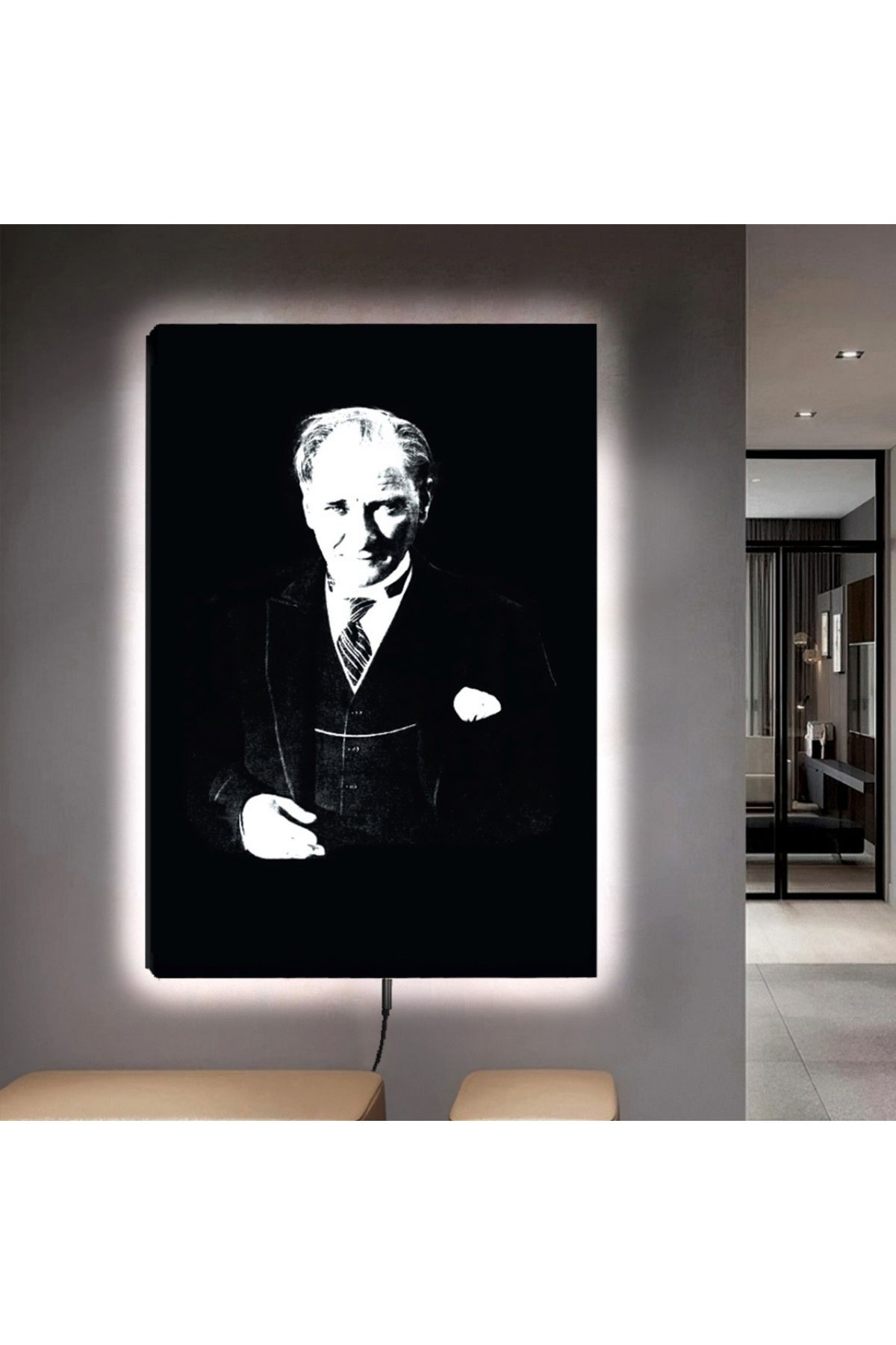 Ledli 90x60 Mustafa Kemal Atatürk