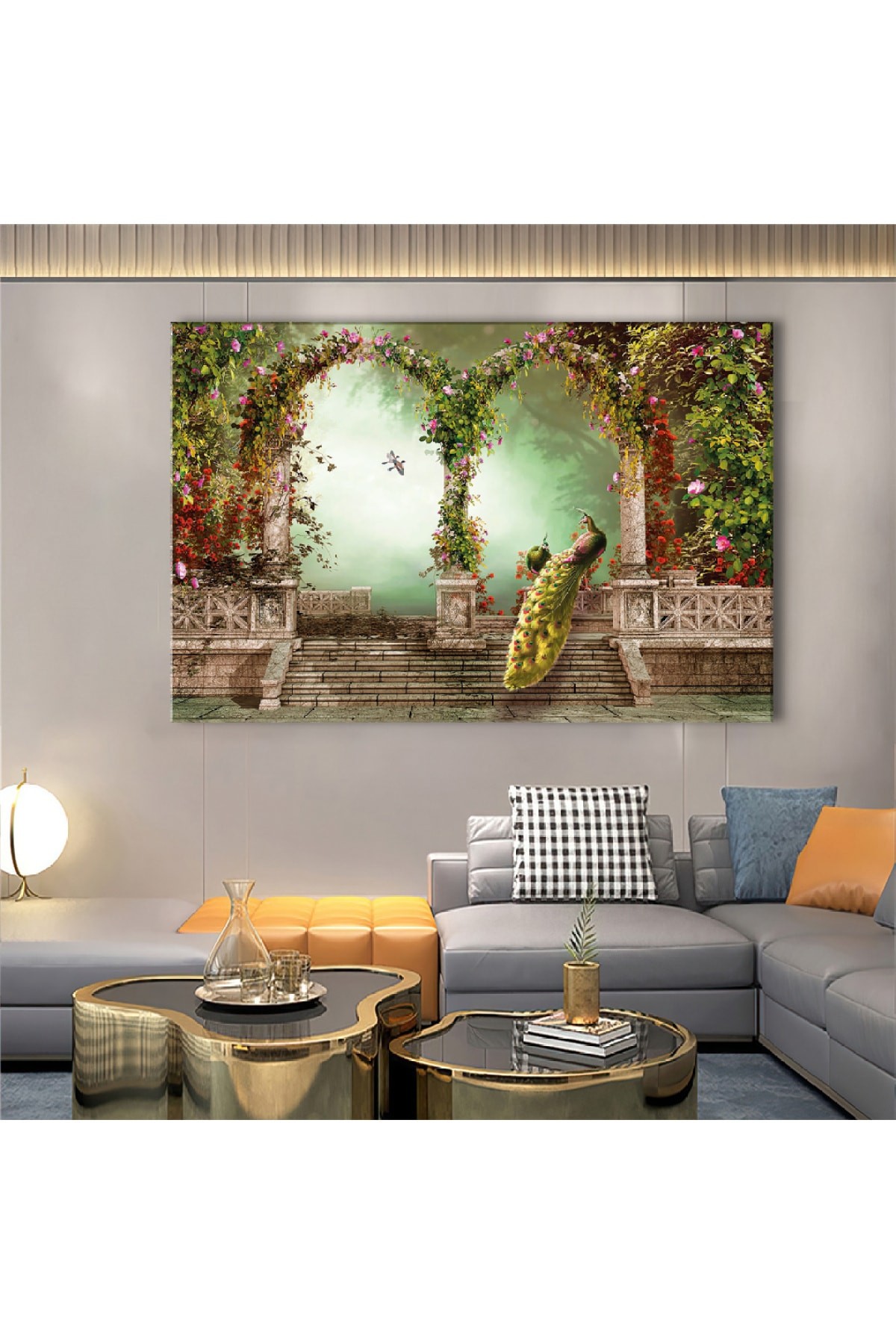 Babil Medeniyeti Ahşap Şase Dijital Baskı Kanvas Tablo 120X80Cm