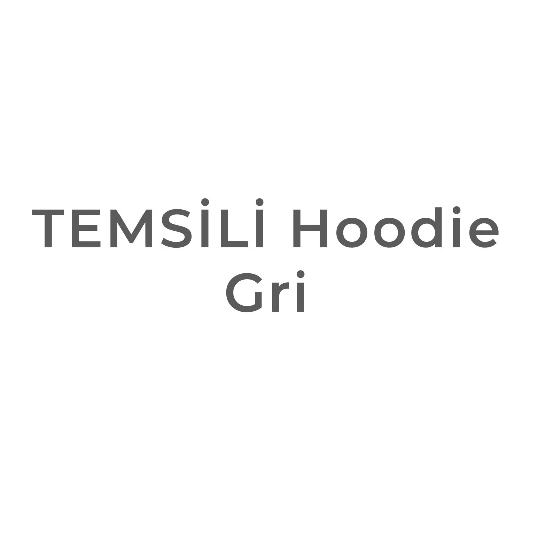 Gri ''FILGE'' Hoodie