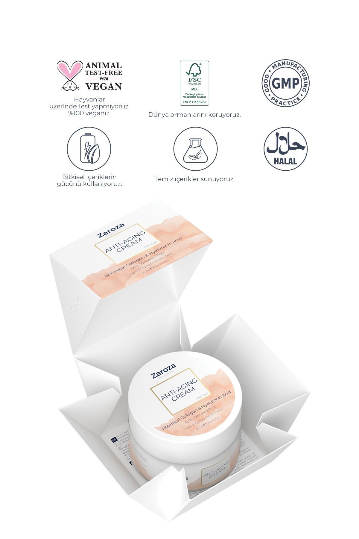 Anti-aging Cream | Kırışıklık Karşıtı & Yoğun Nem Kremi - 50 ml