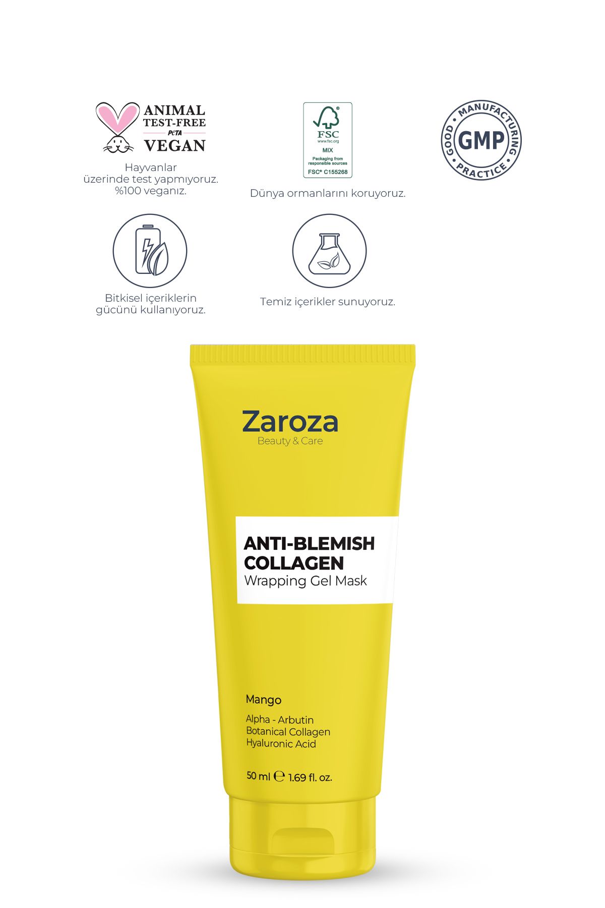 Leke Karşıtı Gece Boyu Etkili Soyulabilir Kolajen Yüz Maskesi 50 Ml (Alpha Arbutin )