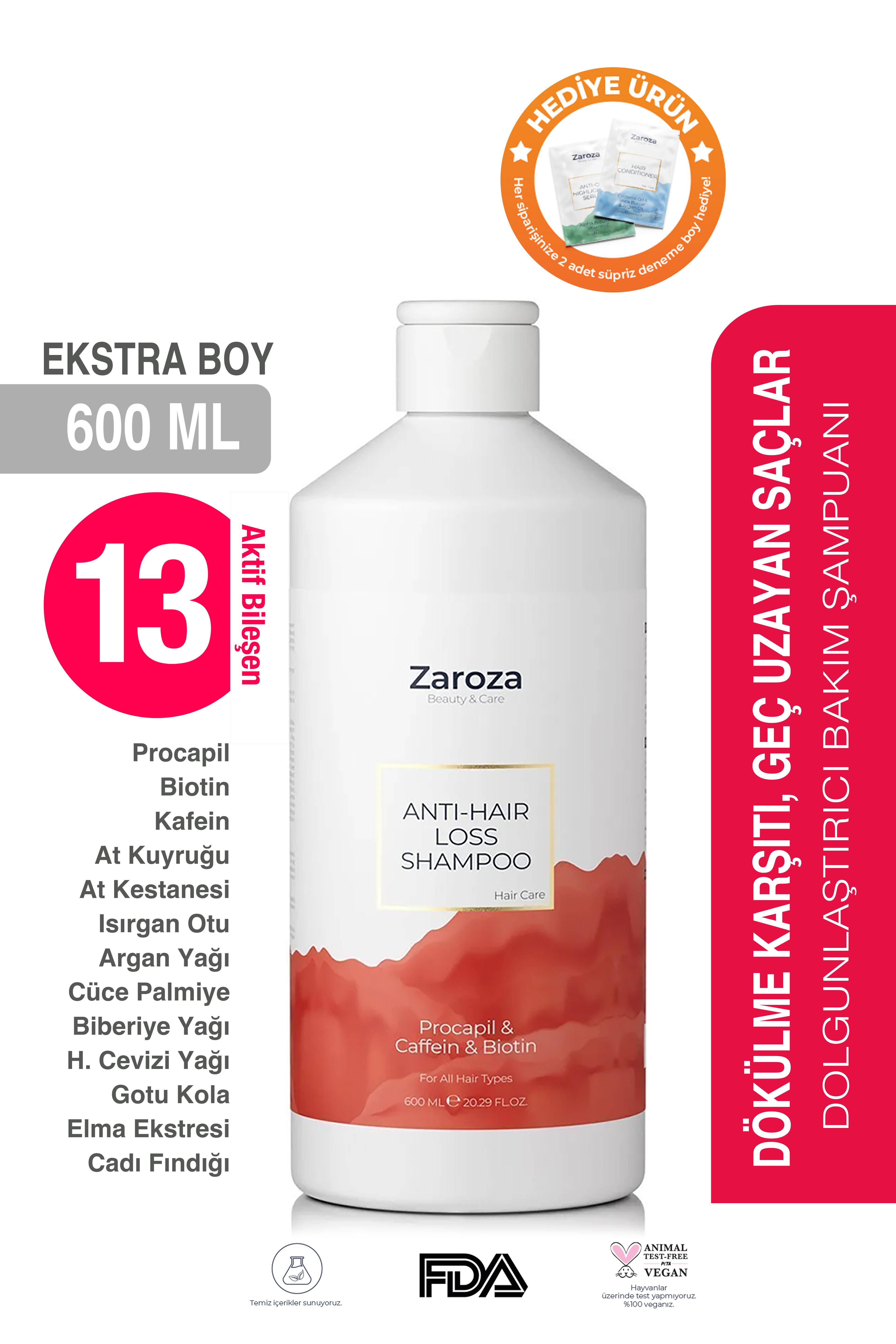 Saç Dökülmesi Ve Kepek Karşıtı Besleyici Güçlendirici Procapil Biotin Şampuan 600ml Erkek Kadın