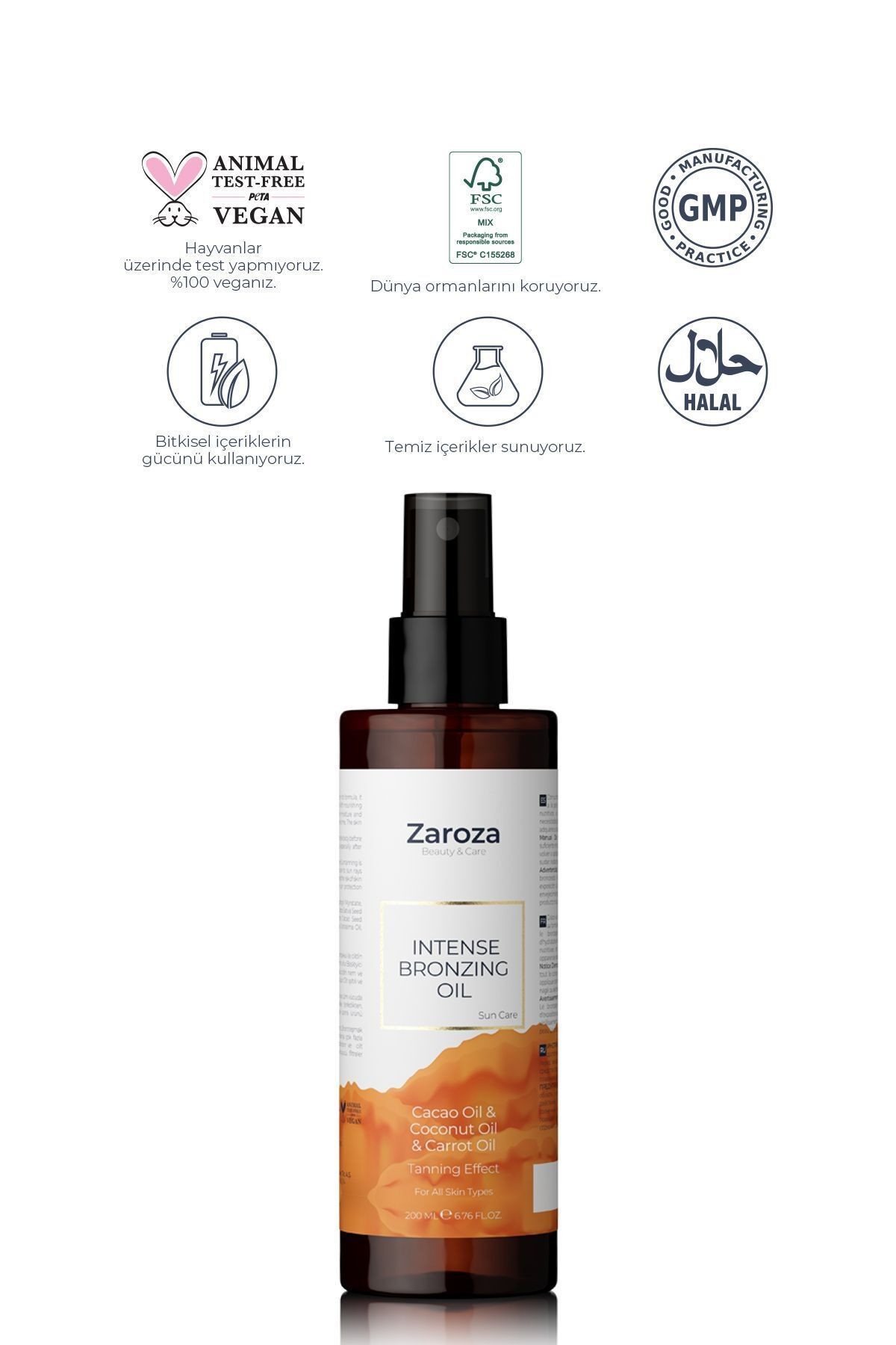 İntense Bronzing Oil | Bronzlaştırıcı Yağ - 200 ml