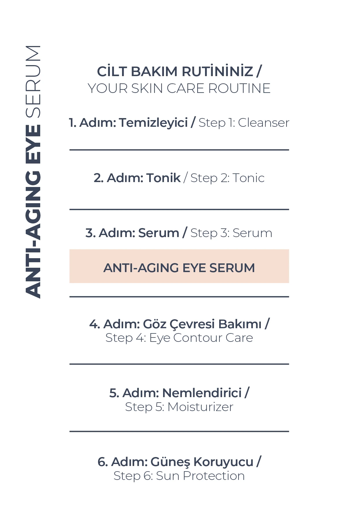 Kırışıklık Karşıtı & Nemlendirici Göz Çevresi Serum - Anti-aging Eye Serum 30 ml
