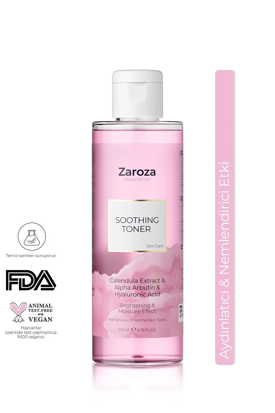 Soothing Toner | Aydınlatıcı & Nemlendirici Tonik - Zaroza