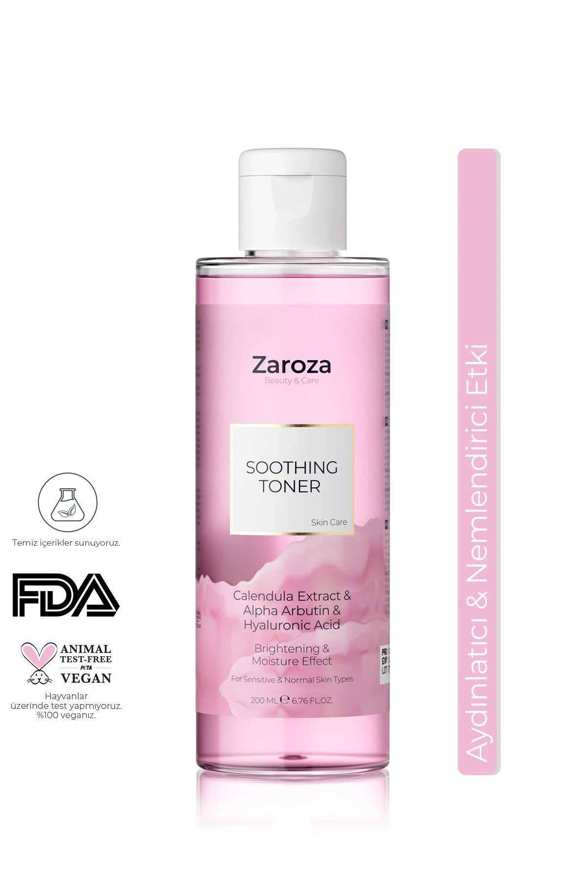 Soothing Toner | Aydınlatıcı & Nemlendirici Tonik - Zaroza