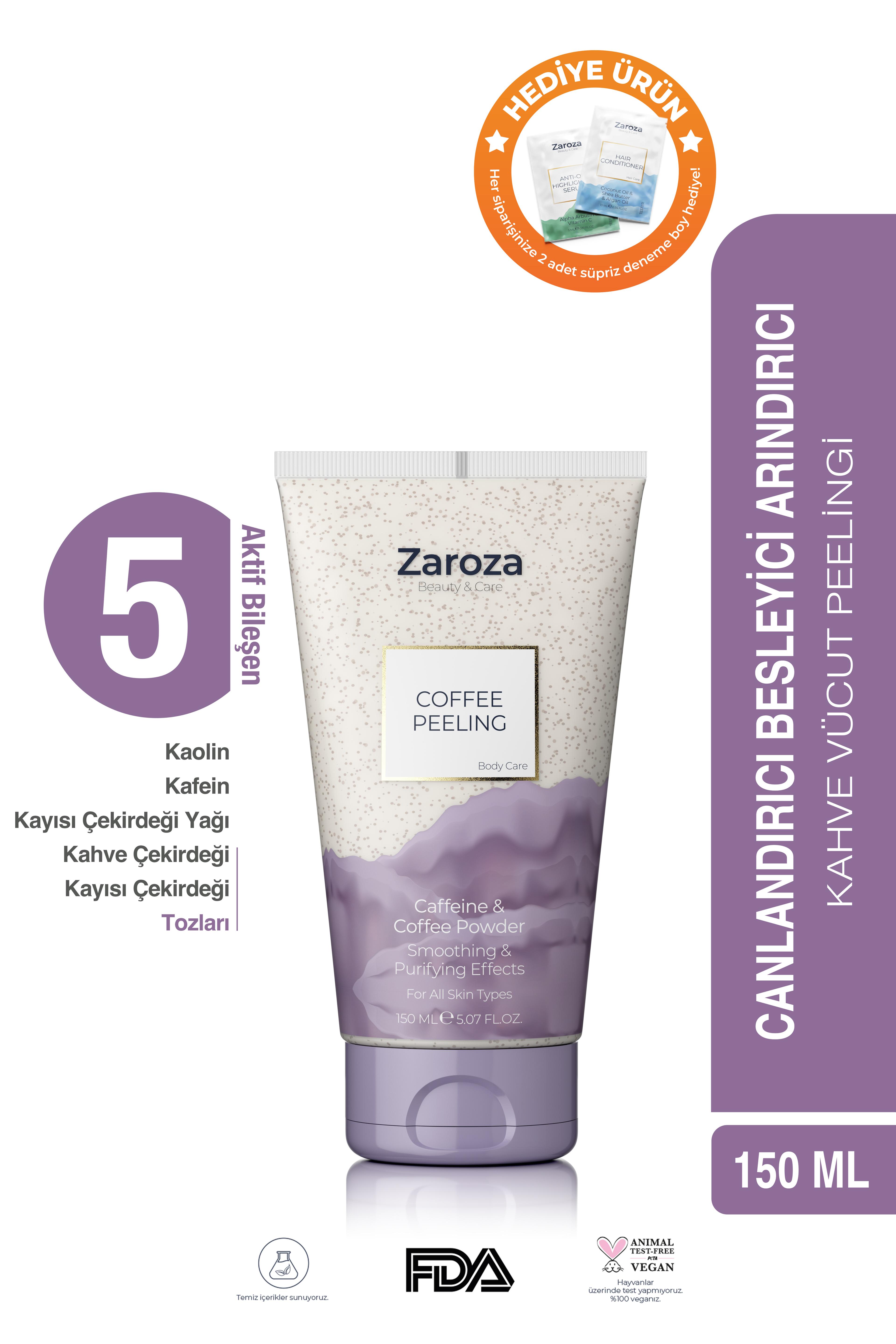 Kahve Peeling - Arındırıcı Ve Besleyici Vücut İçin Coffee Peeling- 150 ml