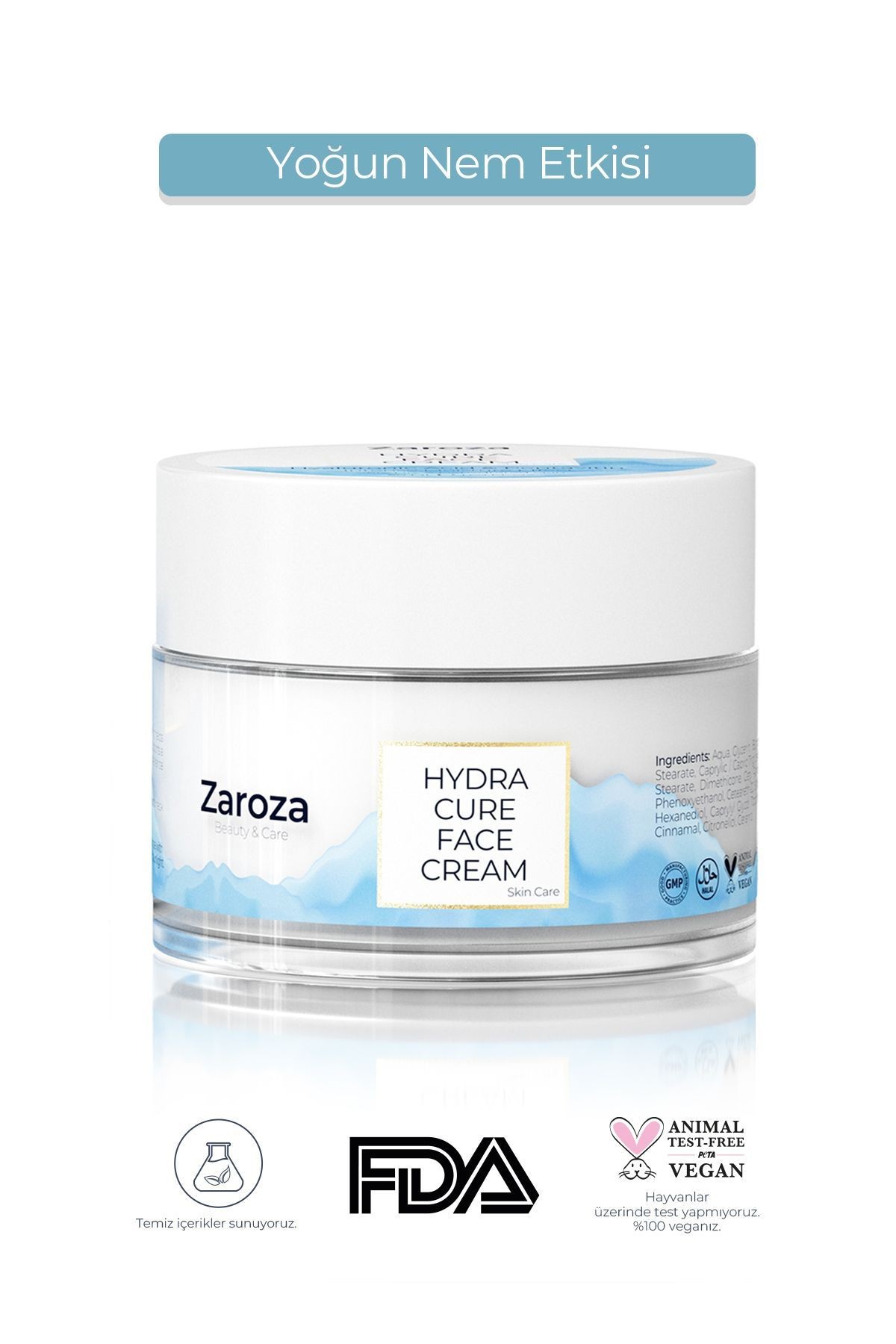 Hydra Cure Face Cream | Yüz Ve Vücut Yoğun Nem Kremi - 50 ml