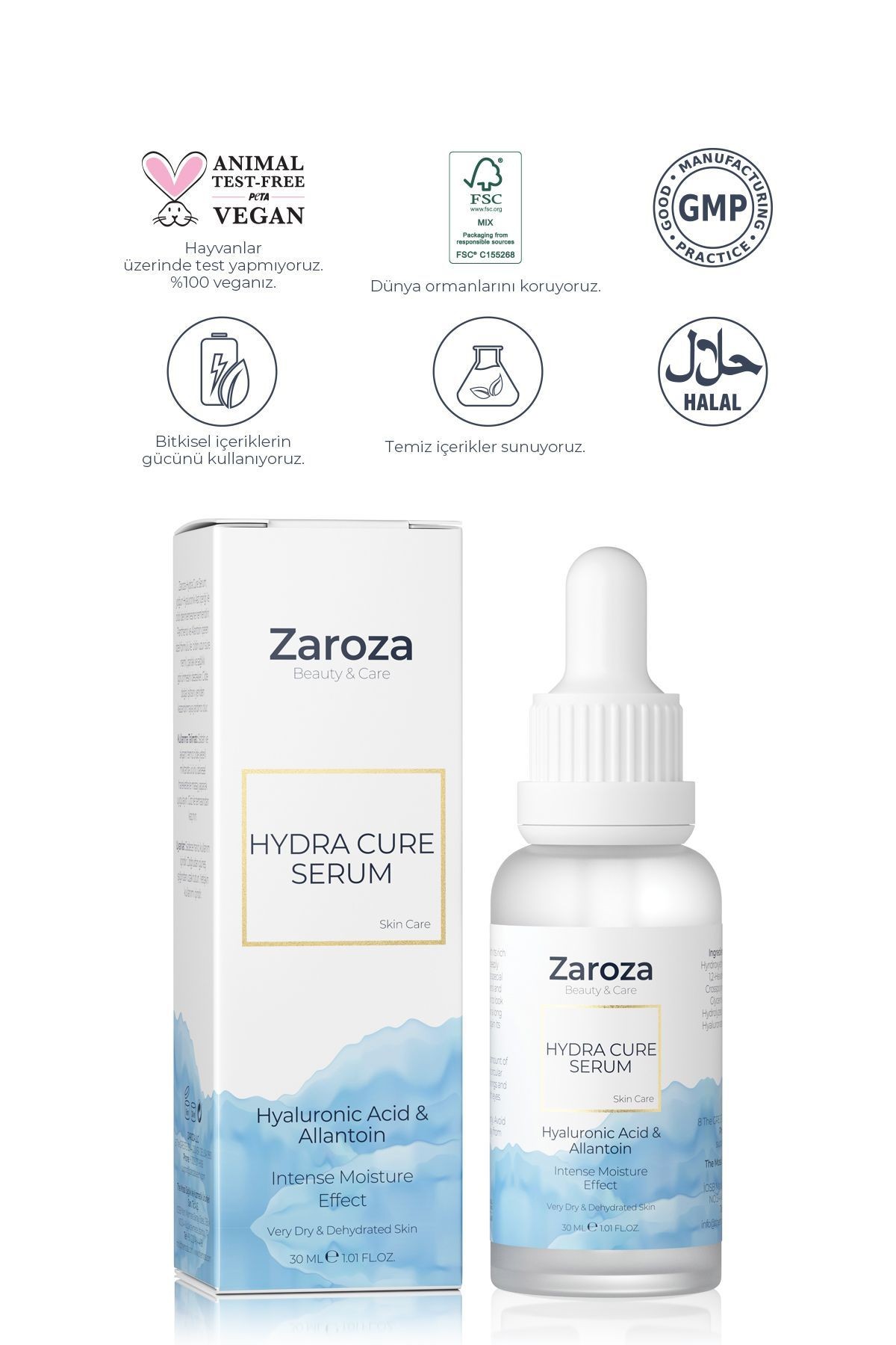 Hydra Cure Serum | Hyaluronik Asit Yoğun Nem Serumu - 30 ml