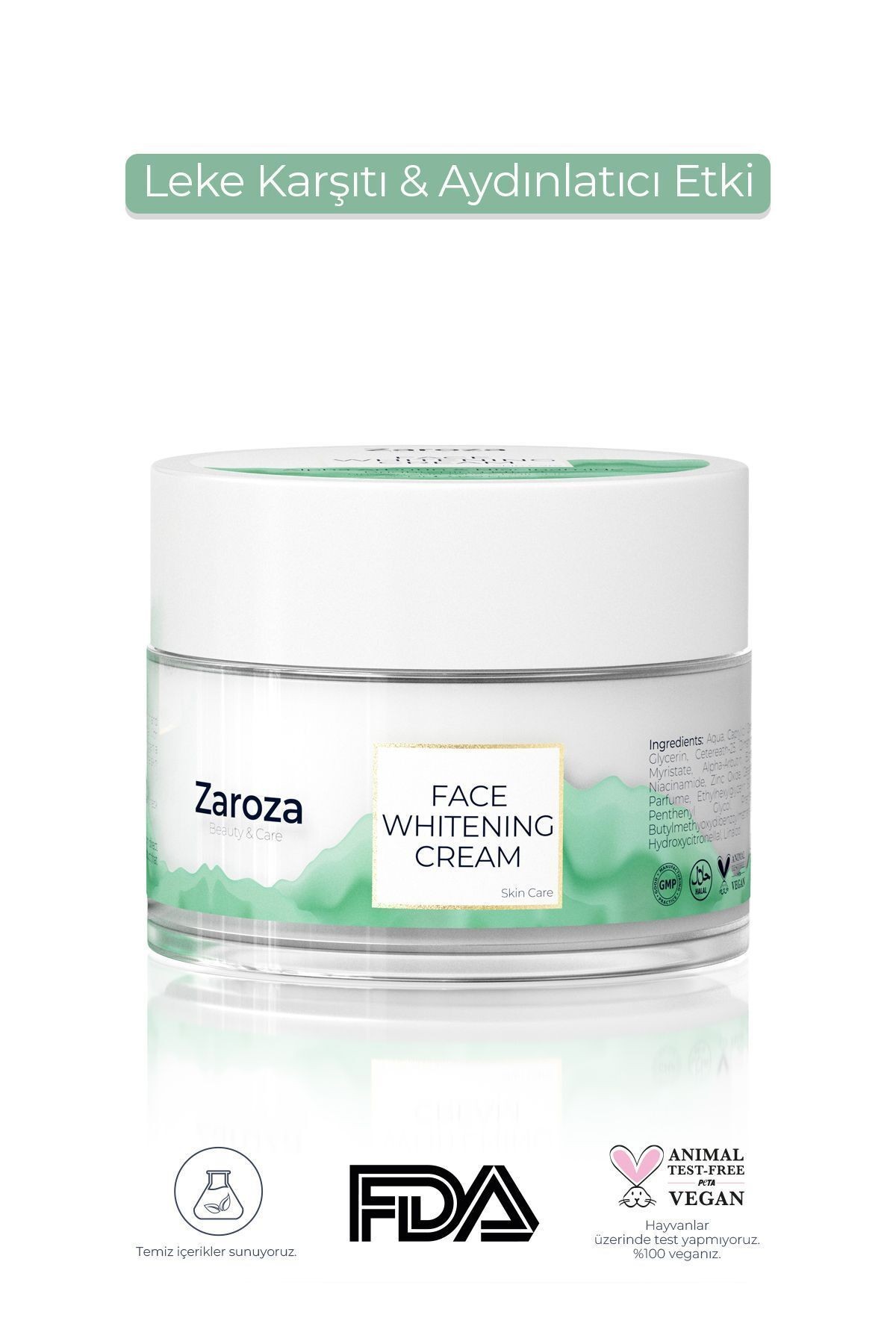 Face Whitening Cream | Leke Karşıtı & Cilt Aydınlatıcı Krem - 50 ml