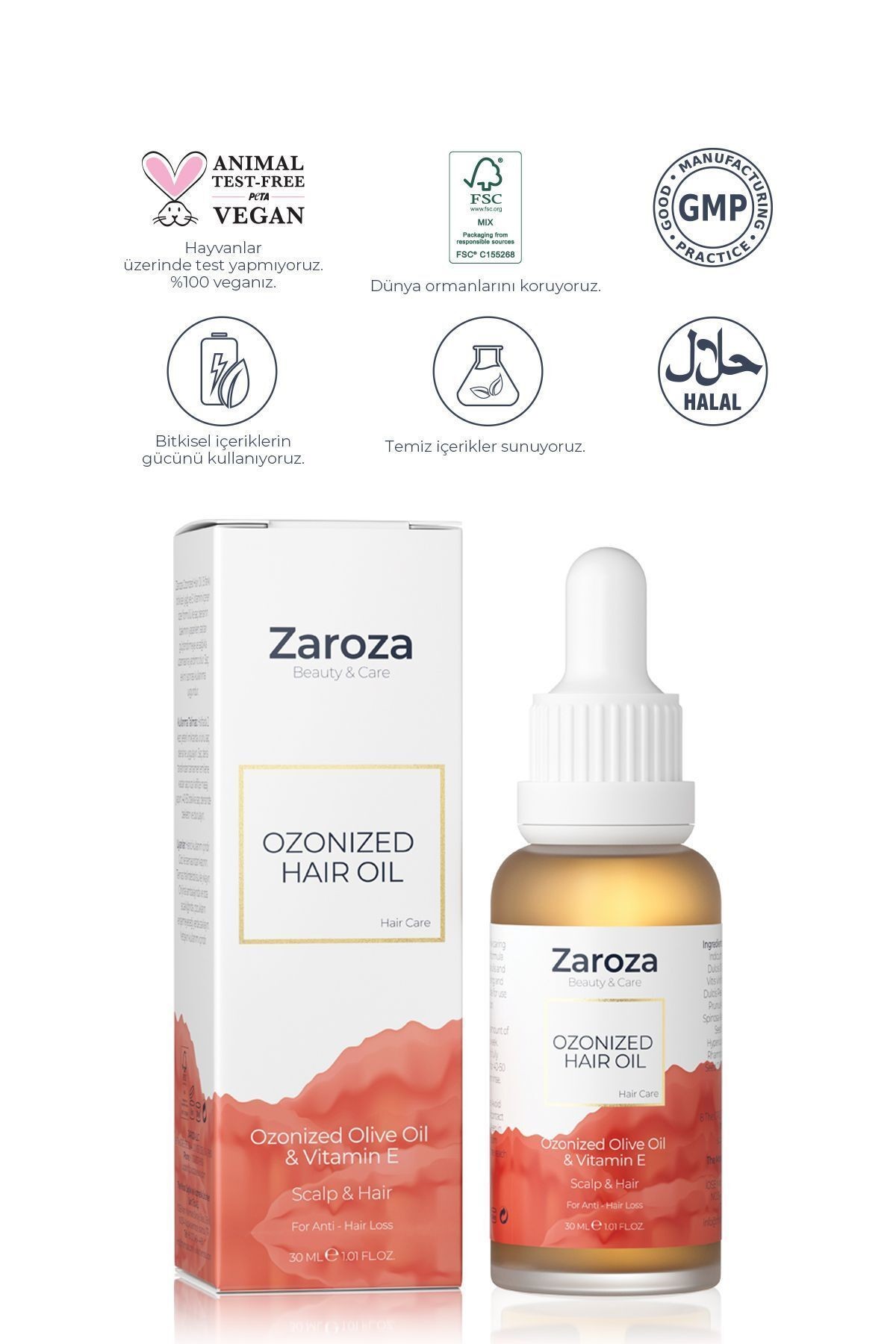 Ozonized Hair Oil | Saç Ekim Sonrası Yağ - 30 ml