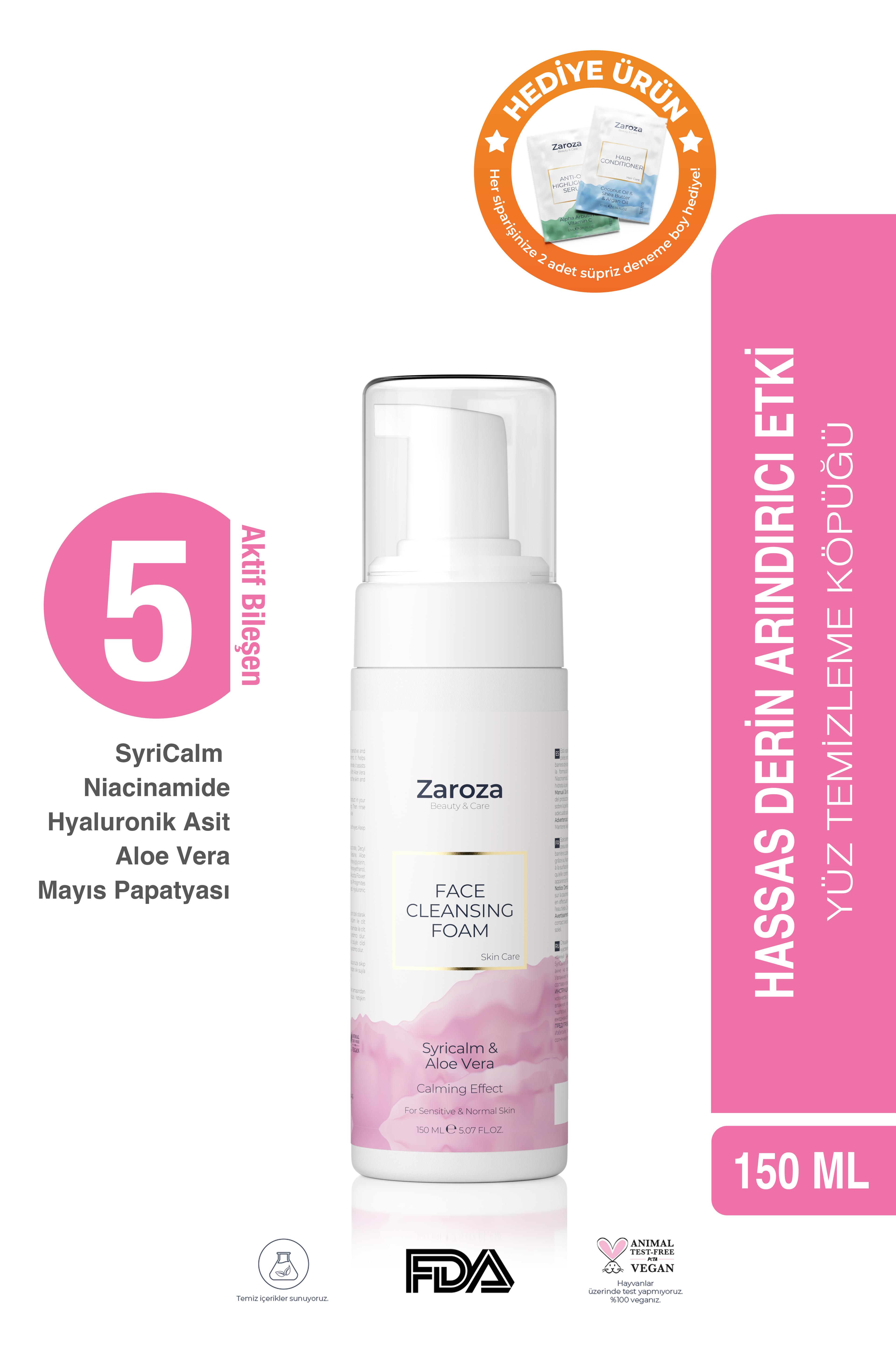 Yüz Temizleme Köpüğü Hassas & Normal Ciltler Için Face Cleansing Foam(ALOE VERA) 150ml