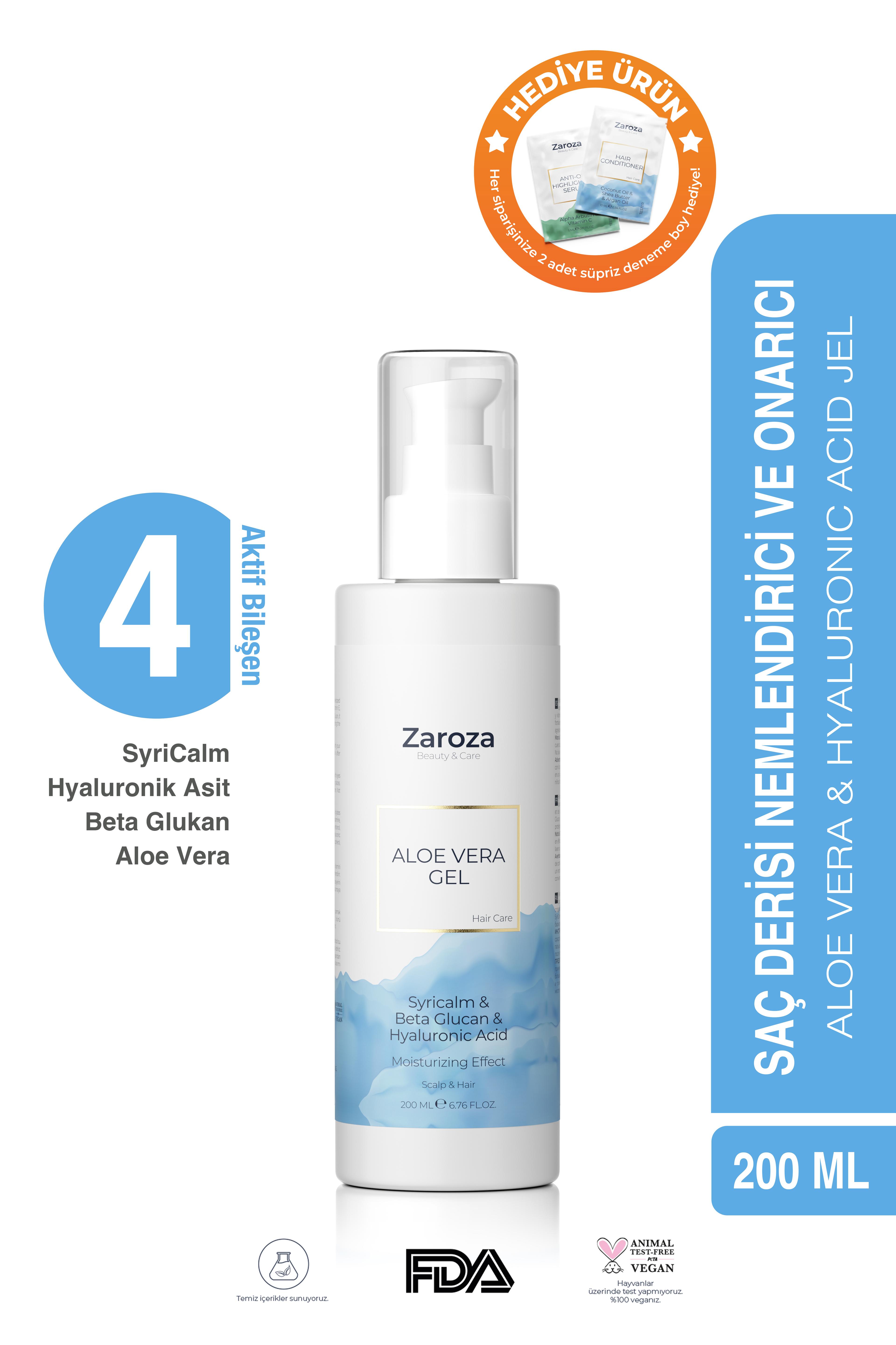 Saç Derisi Nemlendirici Aloe Vera Jel | Hassas Saç Derisine Özel - 200 ml