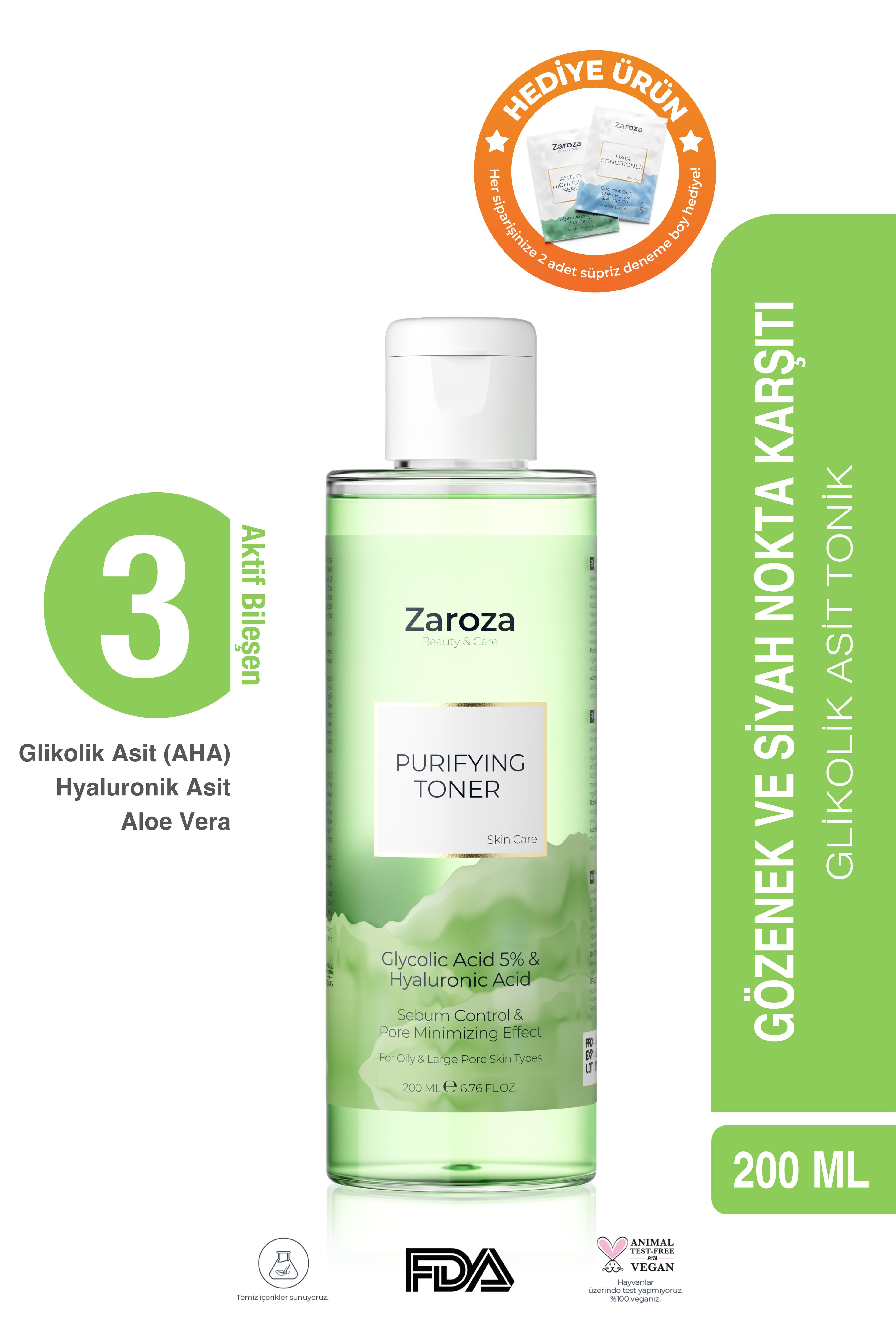 Purifying Toner | Arındırıcı & Gözenek Sıkılaştırıcı Yeşil Tonik 200 ml