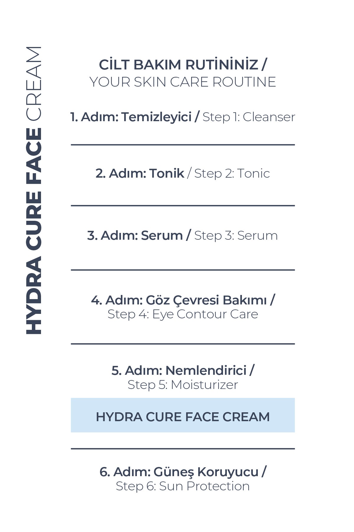 Hydra Cure Face Cream | Yüz Ve Vücut Yoğun Nem Kremi - 50 ml