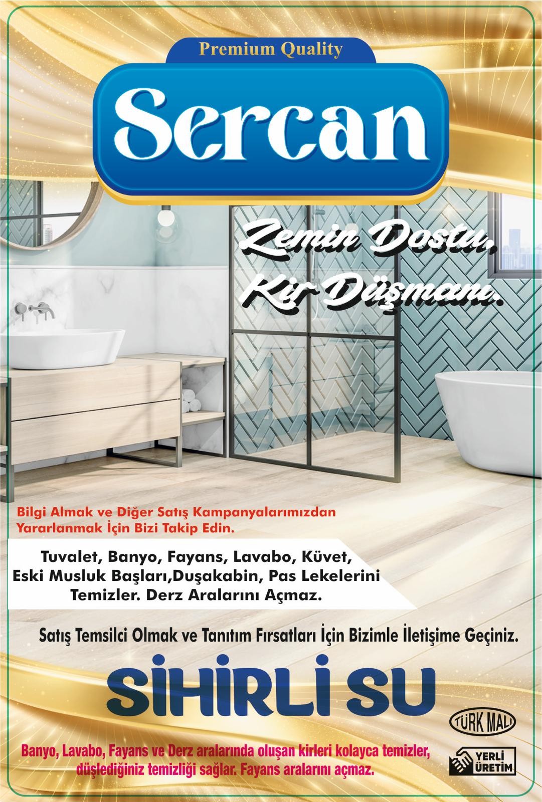 SERCAN SİHİRLİ SU SPREYLİ 1 LİTRE