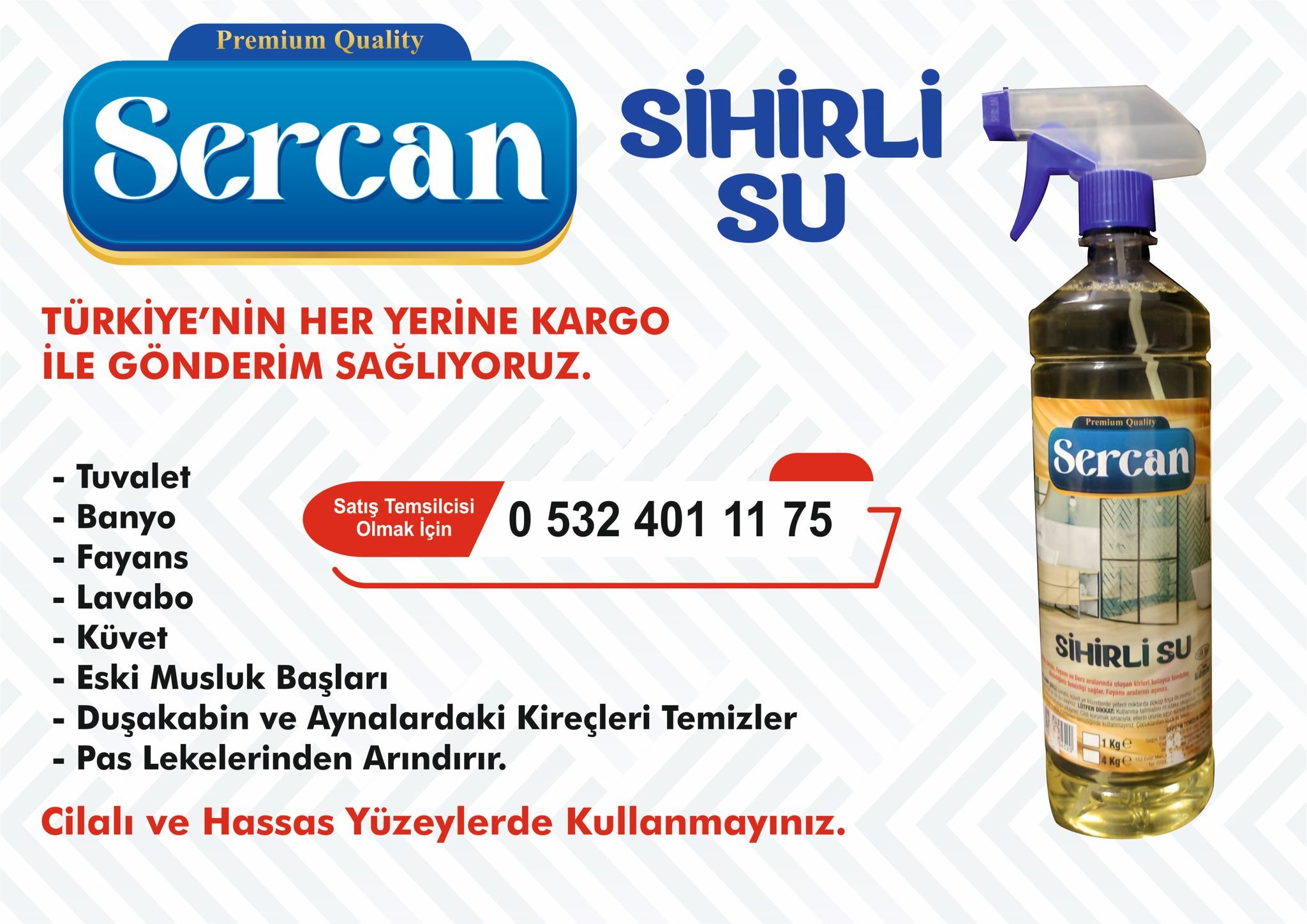 SERCAN SİHİRLİ SU SPREYLİ 1 LİTRE