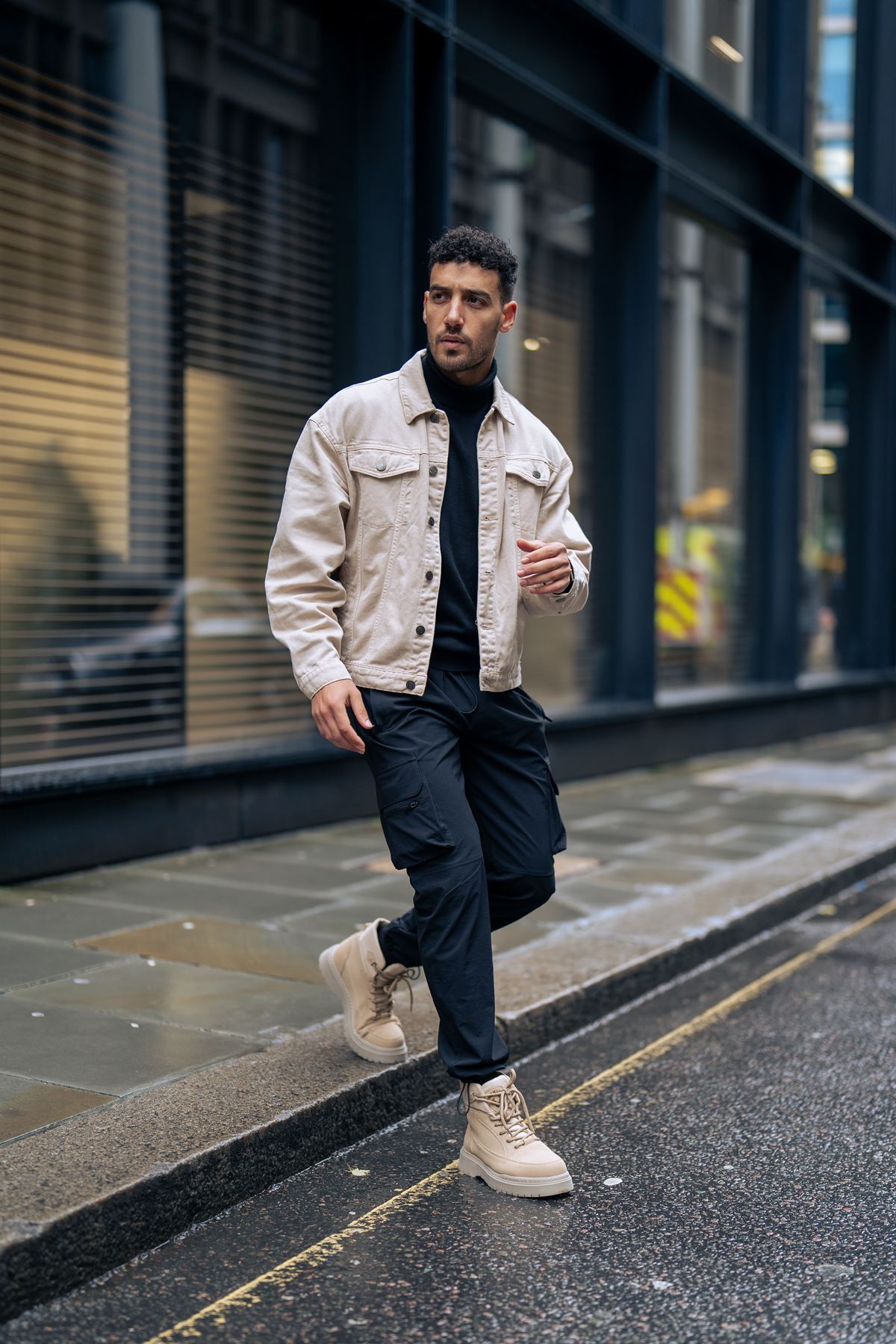 YG225 Impacts Erkek Spor Günlük Bağcıklı Süet Bot SKT - Kum