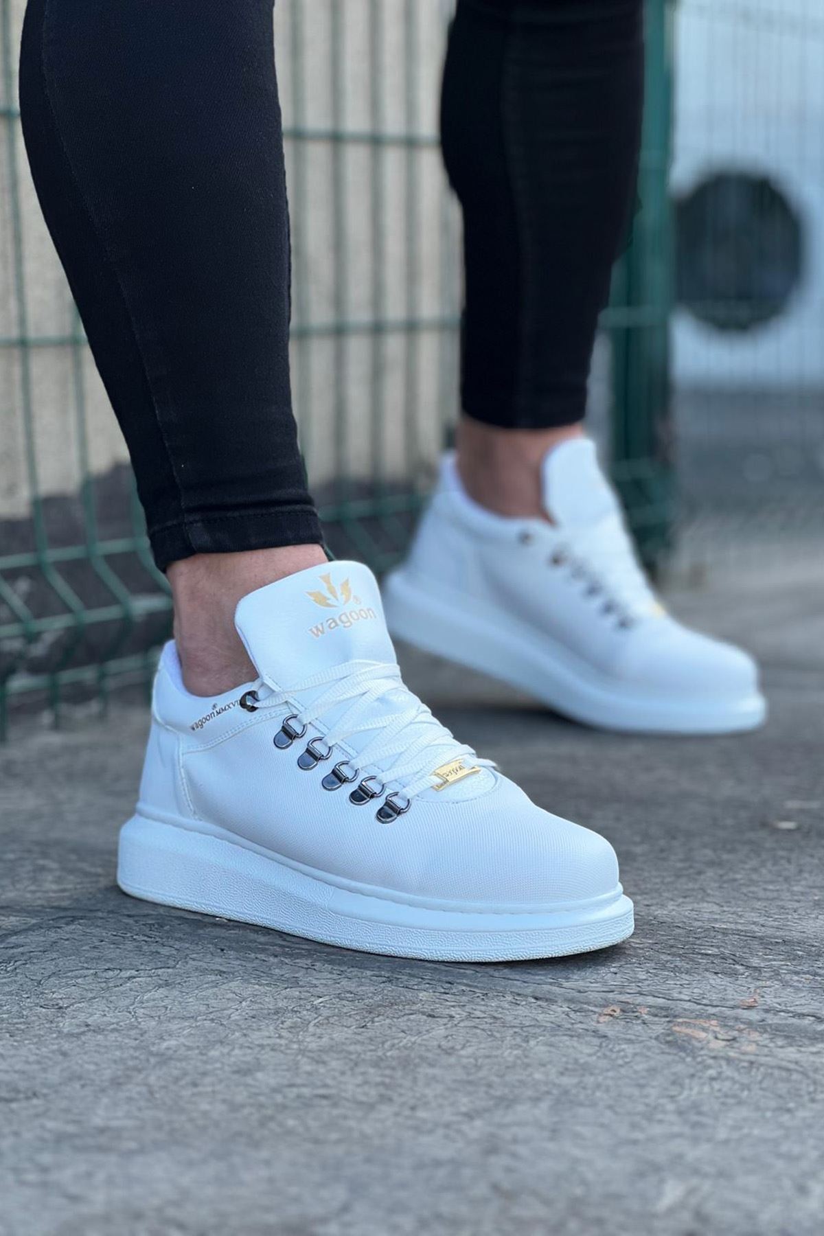 Wagoon WG047 Beyaz  Erkek Casual Ayakkabı 