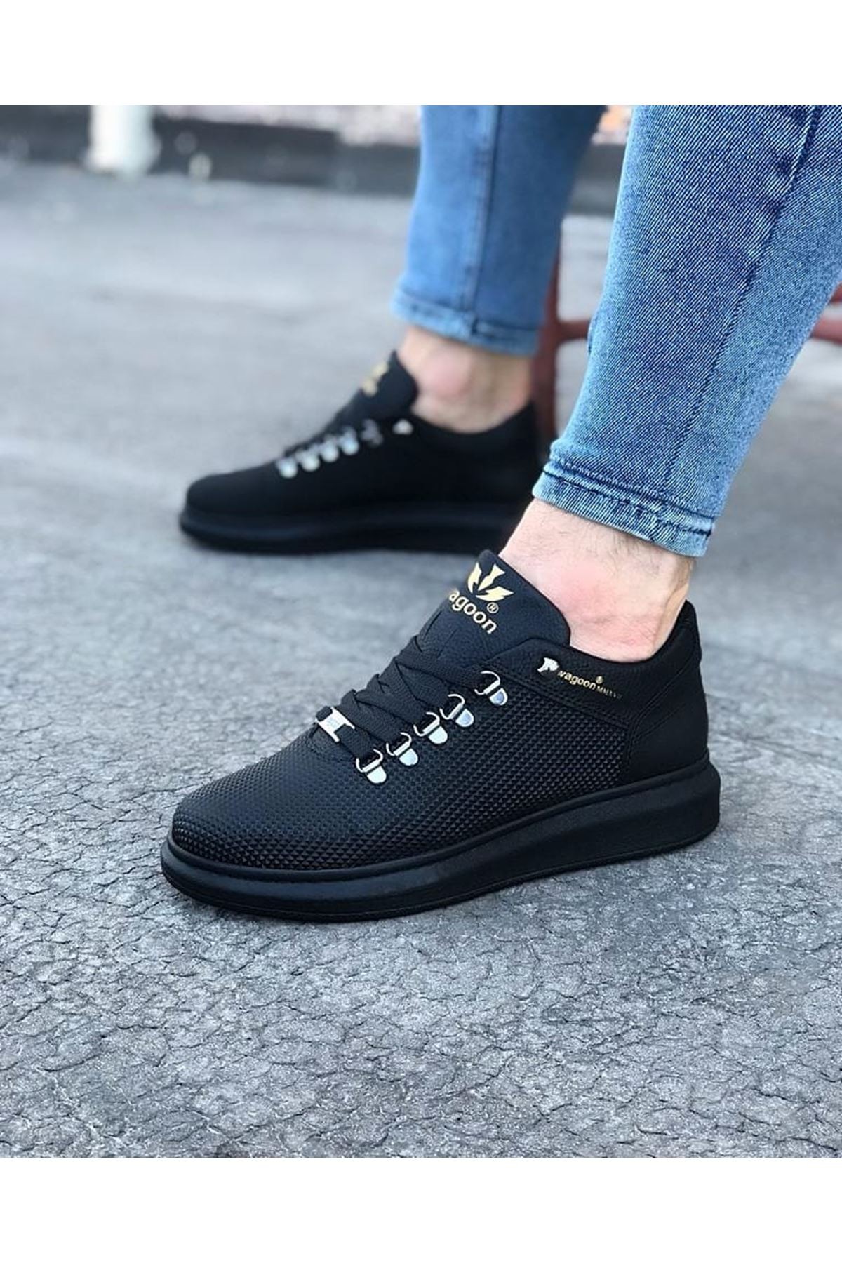 Wagoon WG047 Kömür  Erkek Casual Ayakkabı 