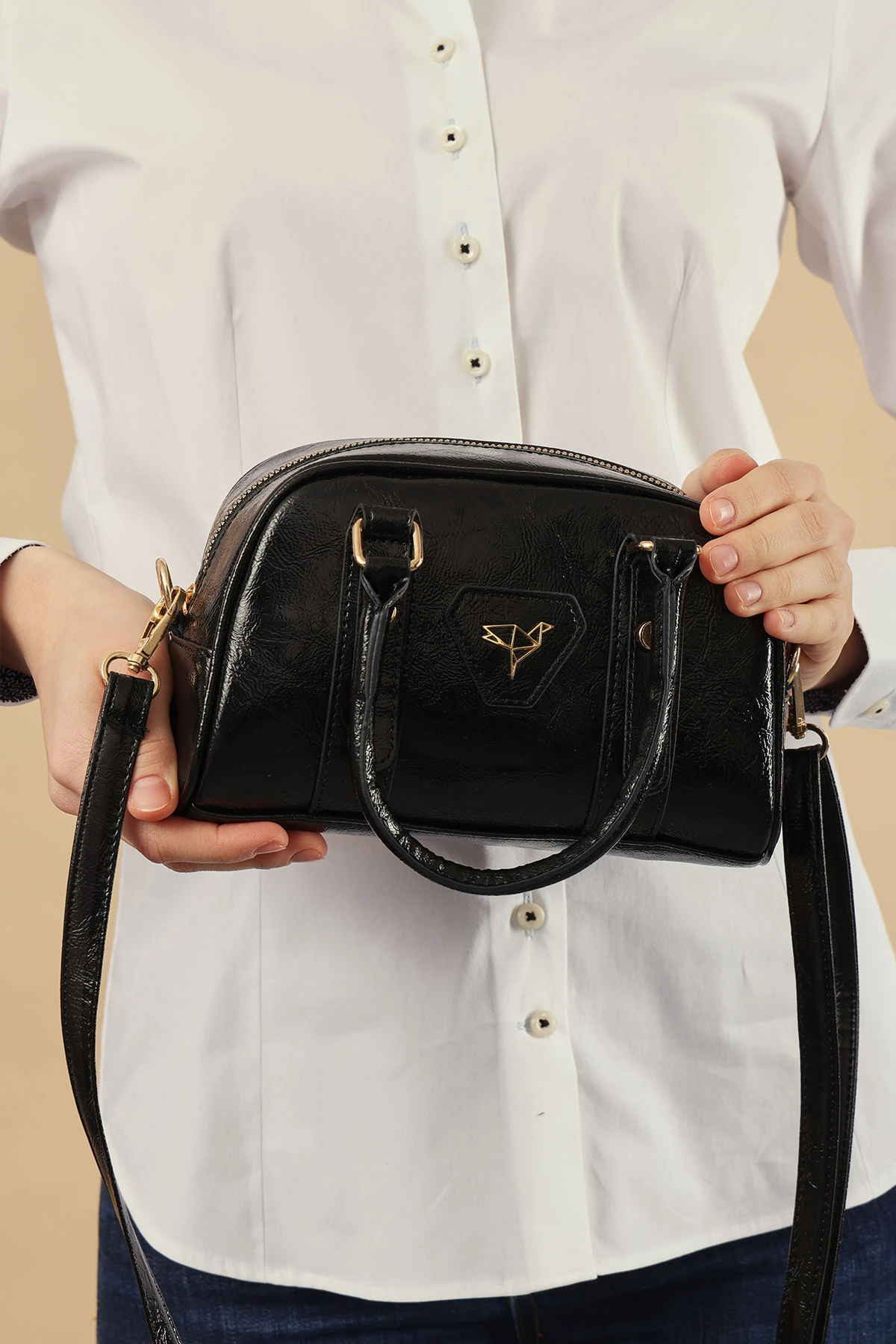 Garbalia Lille Ayarlanabilir Askılı Fermuar Kilitli Kadın Omuz Çantası