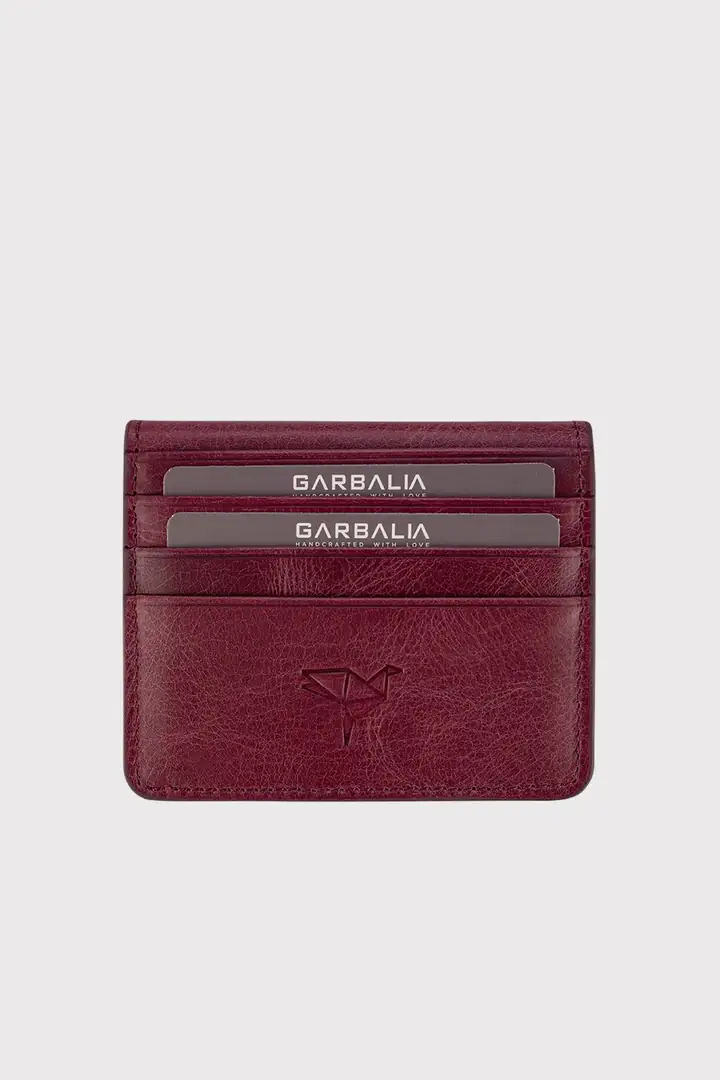 Garbalia Regina Vintage Deri Unisex Kartlık Cüzdan