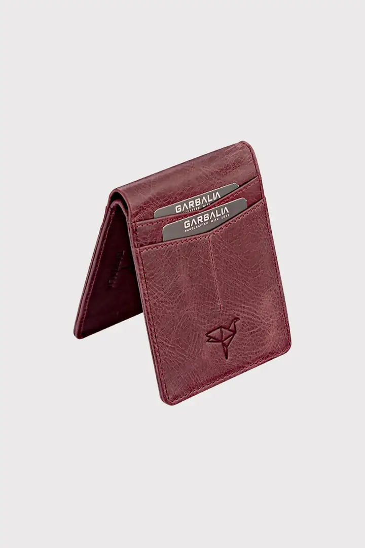 Garbalia Jasper Hakiki Deri Unisex Kartlık Cüzdan